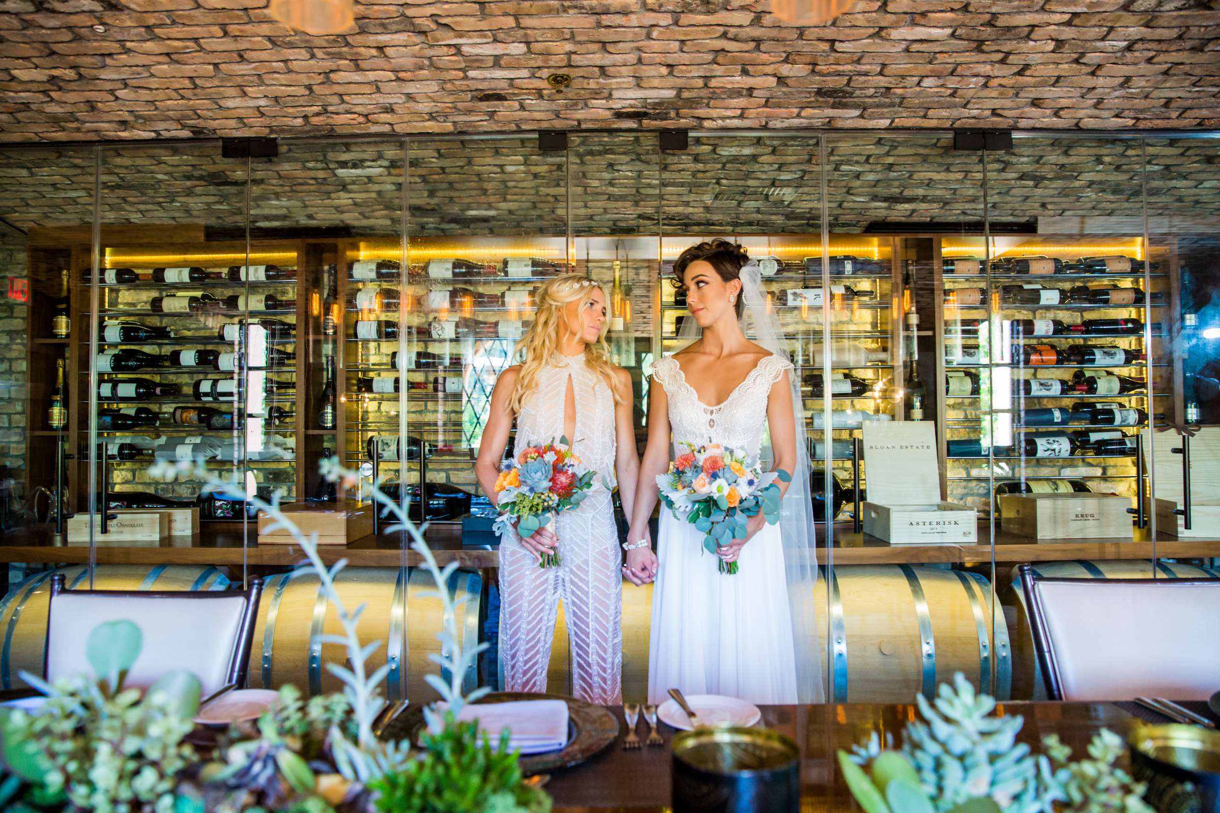 Rancho Valencia Wedding coordinated by Thomas Bui Lifestyle, Kerstin and Lottie Wedding Photo #62 by True Photography