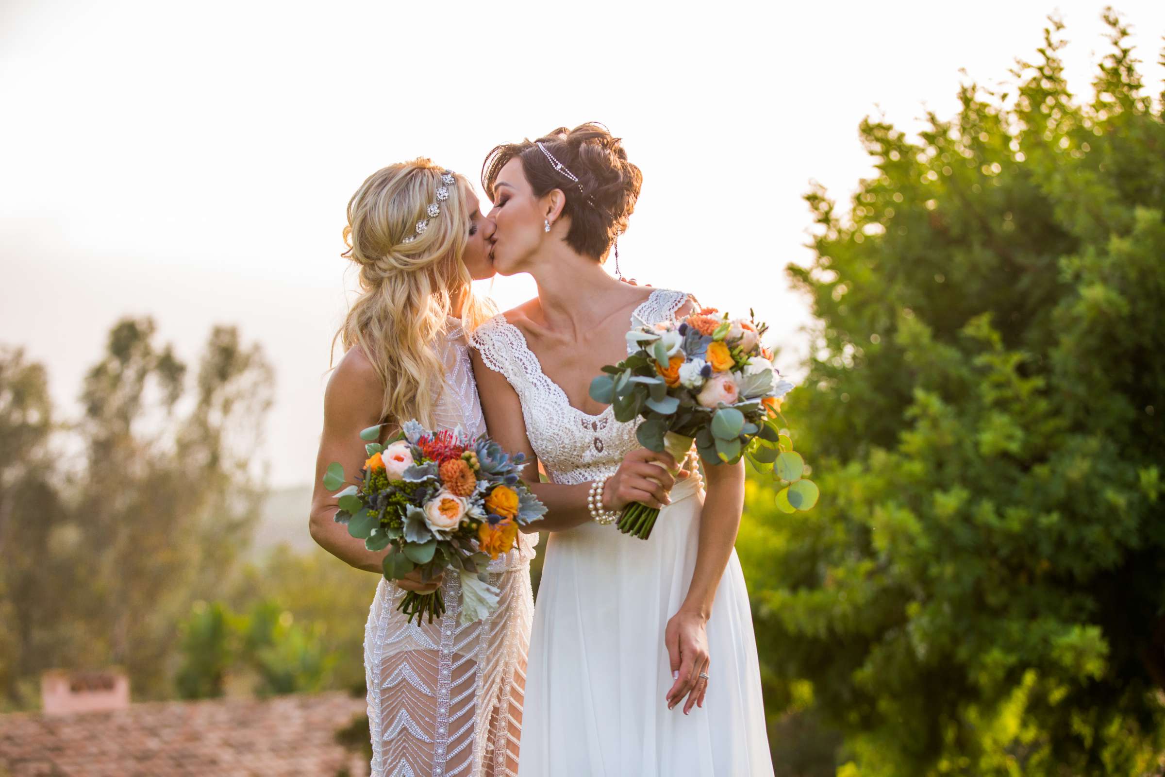 Rancho Valencia Wedding coordinated by Thomas Bui Lifestyle, Kerstin and Lottie Wedding Photo #100 by True Photography