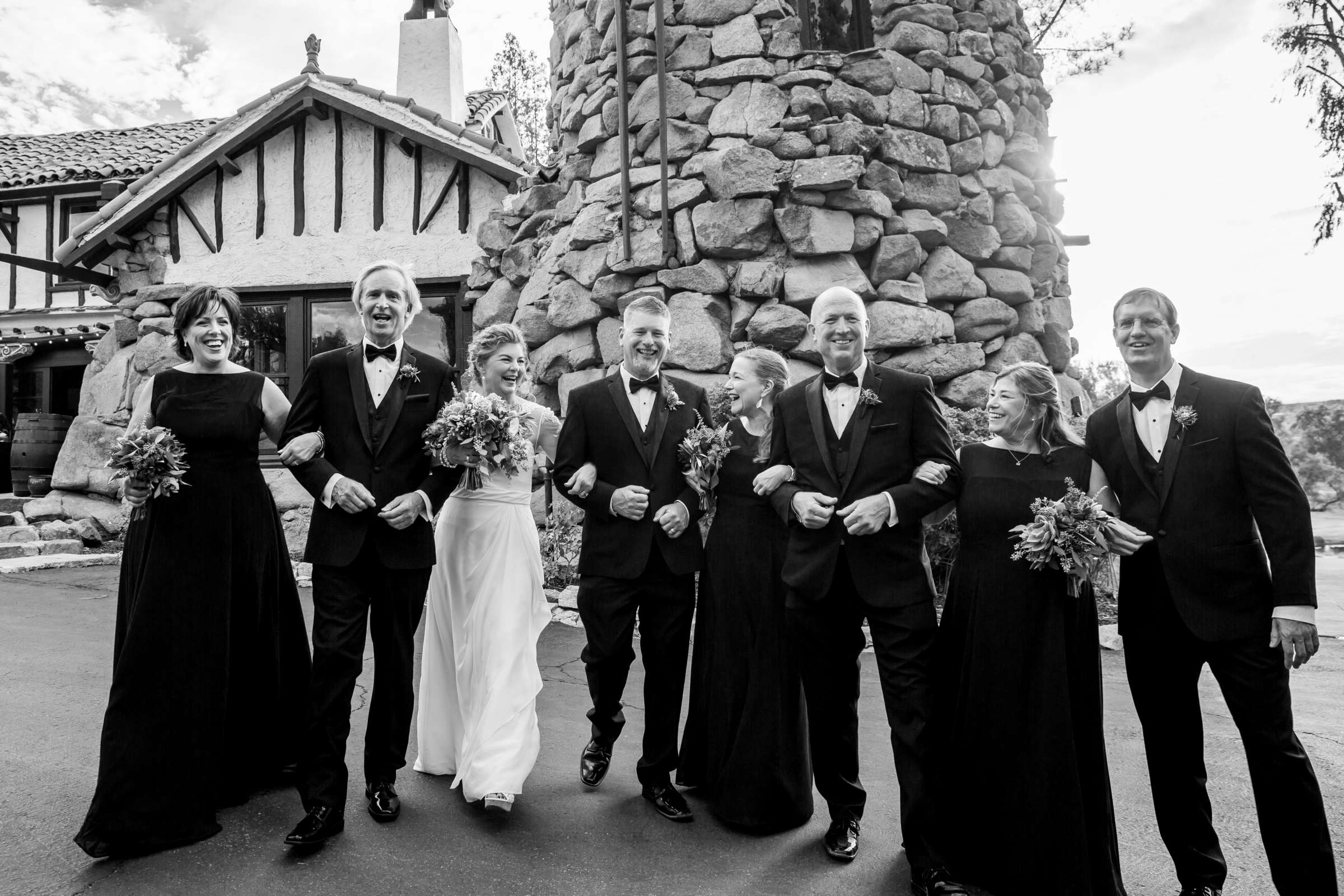 Black and White photo at Mt Woodson Castle Wedding, Becky and Darren Wedding Photo #408897 by True Photography
