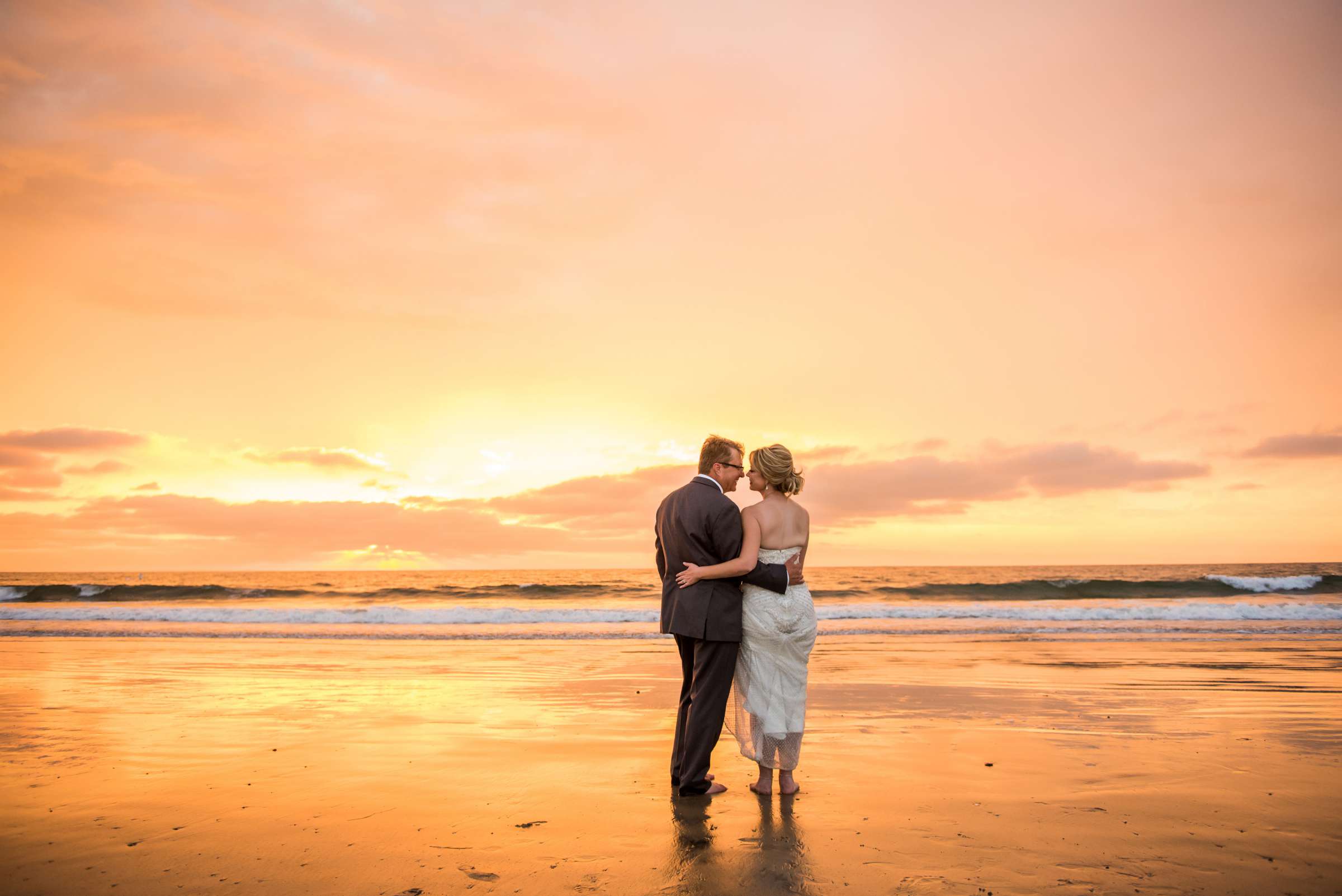 Sunset, Beach at La Jolla Shores Hotel Wedding coordinated by I Do Weddings, Karalee and Richard Wedding Photo #410027 by True Photography