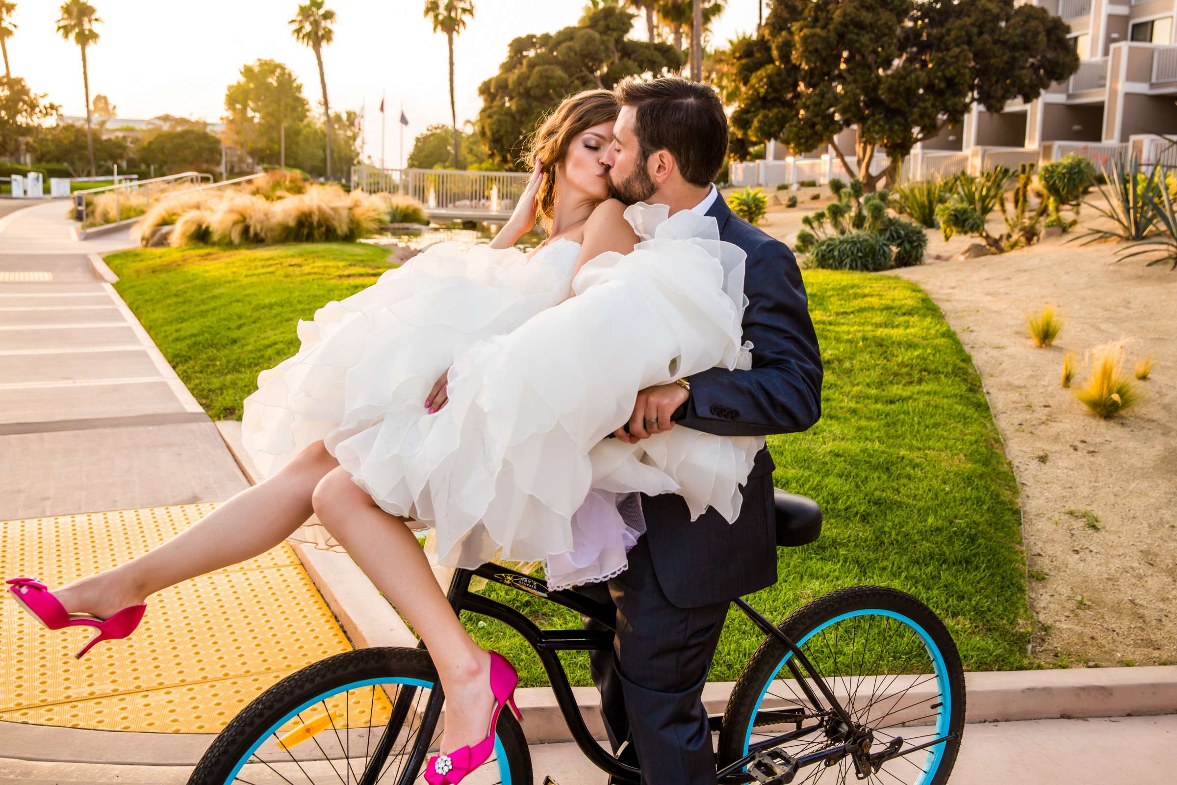 Funny moment at Coronado Island Marriott Resort & Spa Wedding, Emily and Kris Wedding Photo #410727 by True Photography