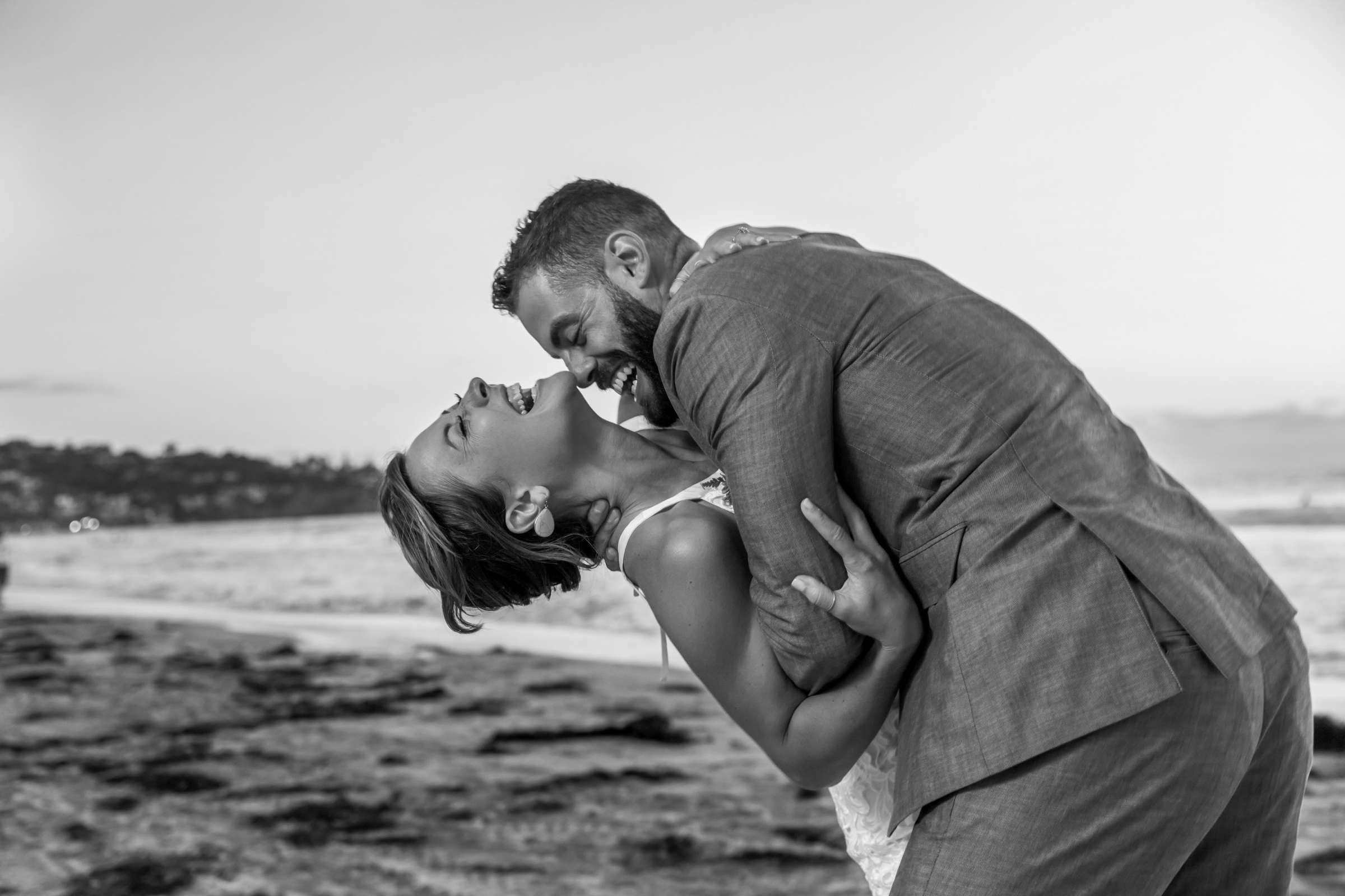 Candid moment at Scripps Seaside Forum Wedding coordinated by Ivory + Stone Event Co., Bria and Tyler Wedding Photo #413447 by True Photography