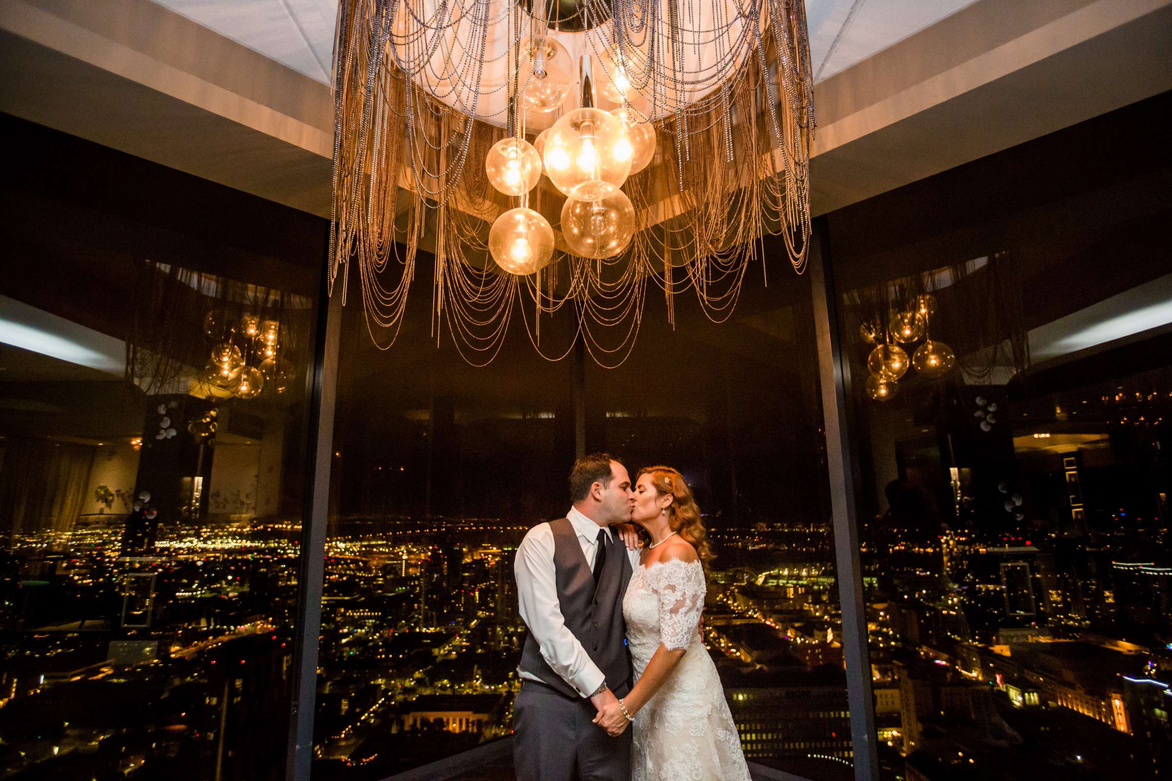 The University Club Atop Symphony Towers Wedding coordinated by Aquilone Events, Amy and Brett Wedding Photo #414078 by True Photography