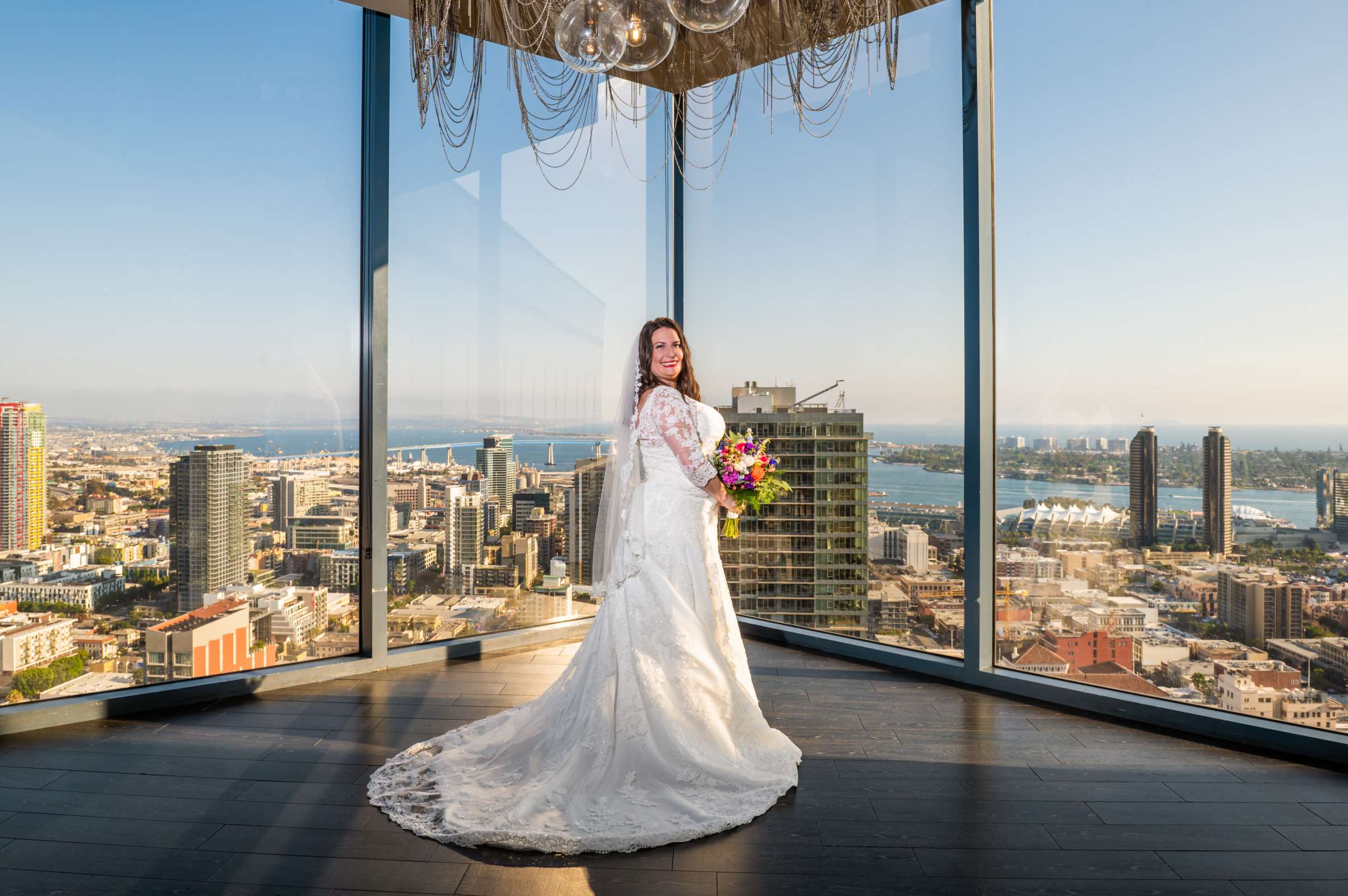 The University Club Atop Symphony Towers Wedding coordinated by Events Inspired SD, Sarah and Andreas Wedding Photo #7 by True Photography