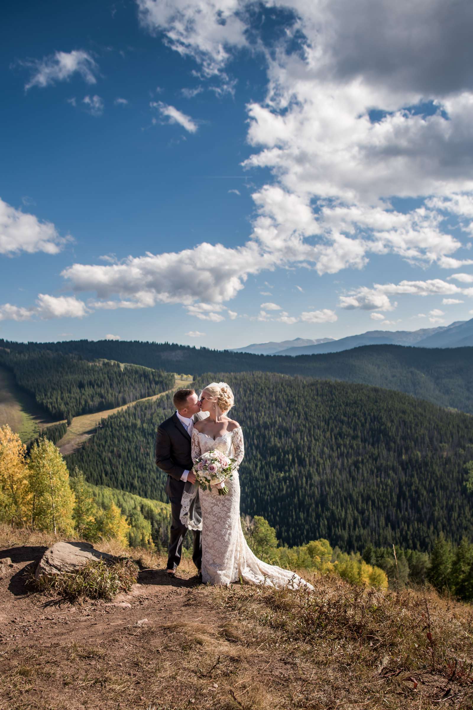 The Vail Wedding Deck Wedding coordinated by Carolyn Moorman, Heidi and Justin Wedding Photo #23 by True Photography