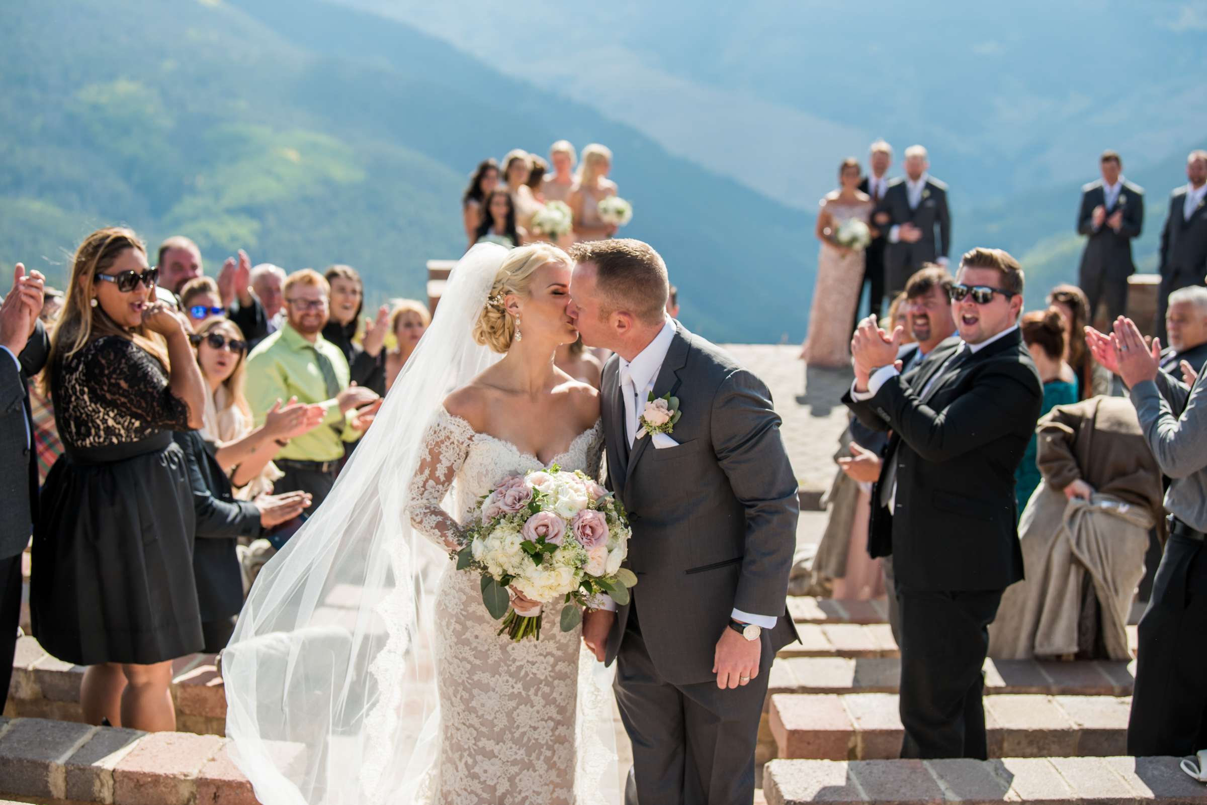 The Vail Wedding Deck Wedding coordinated by Carolyn Moorman, Heidi and Justin Wedding Photo #74 by True Photography