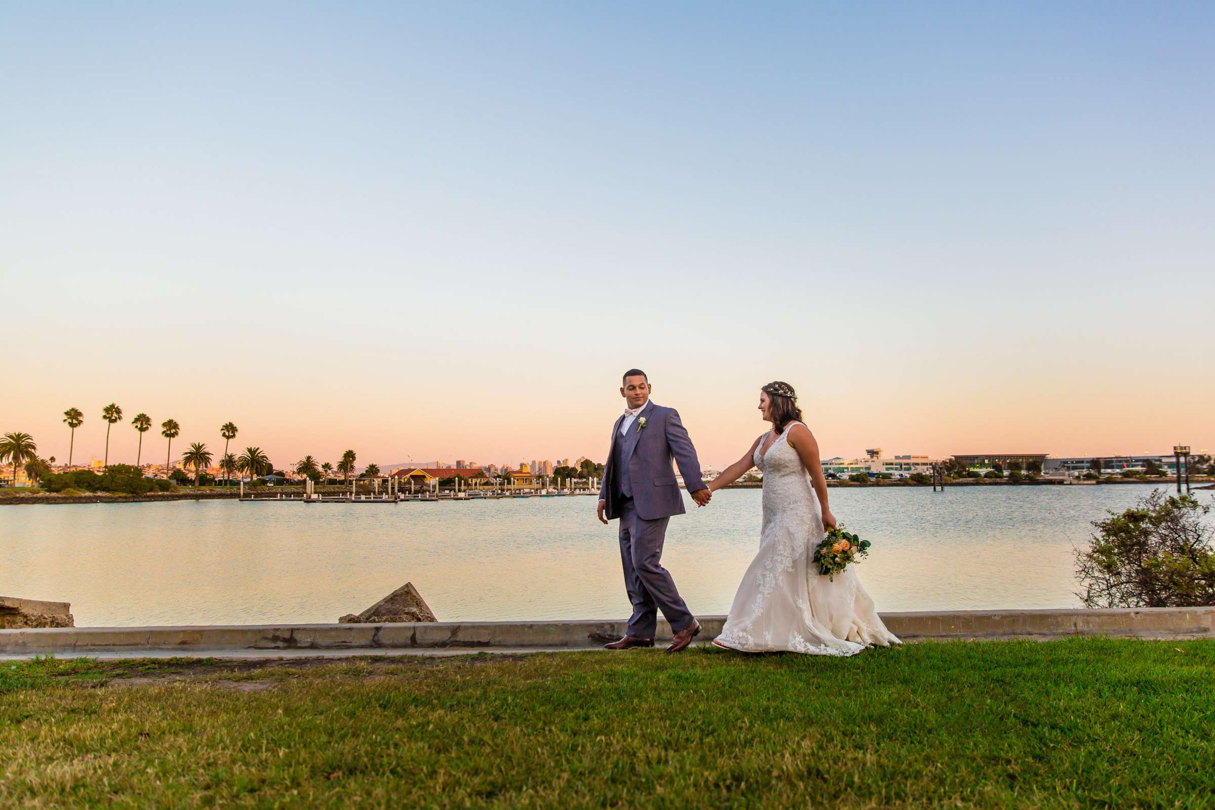 Courtyard by Marriott San Diego Airport/Liberty Station Wedding coordinated by This and That Event Services, Renae and Adrian Wedding Photo #70 by True Photography