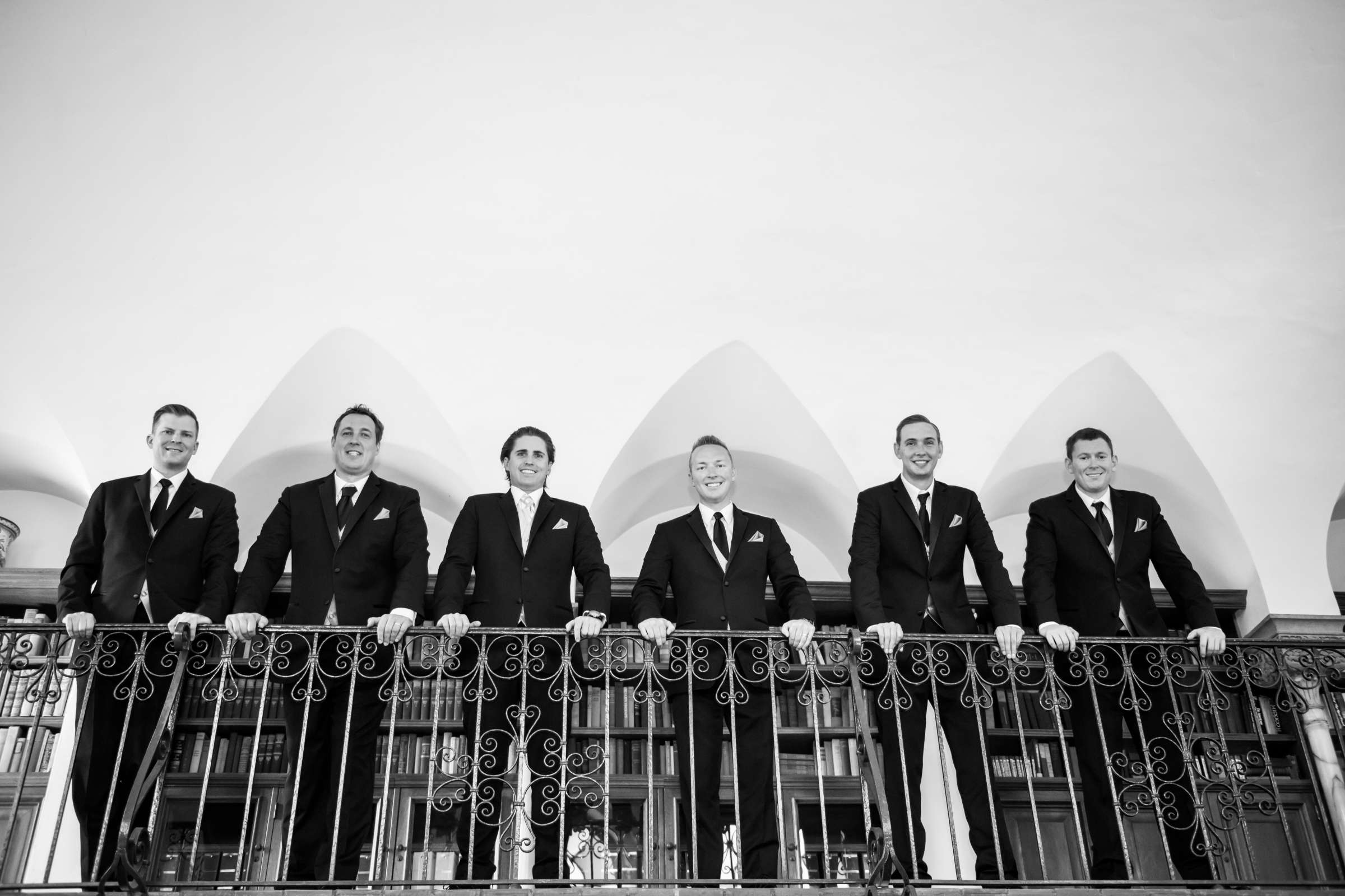 Black and White photo, Groomsmen at Darlington House Wedding coordinated by High Tide Weddings & Events, Lauren and Collin Wedding Photo #17 by True Photography
