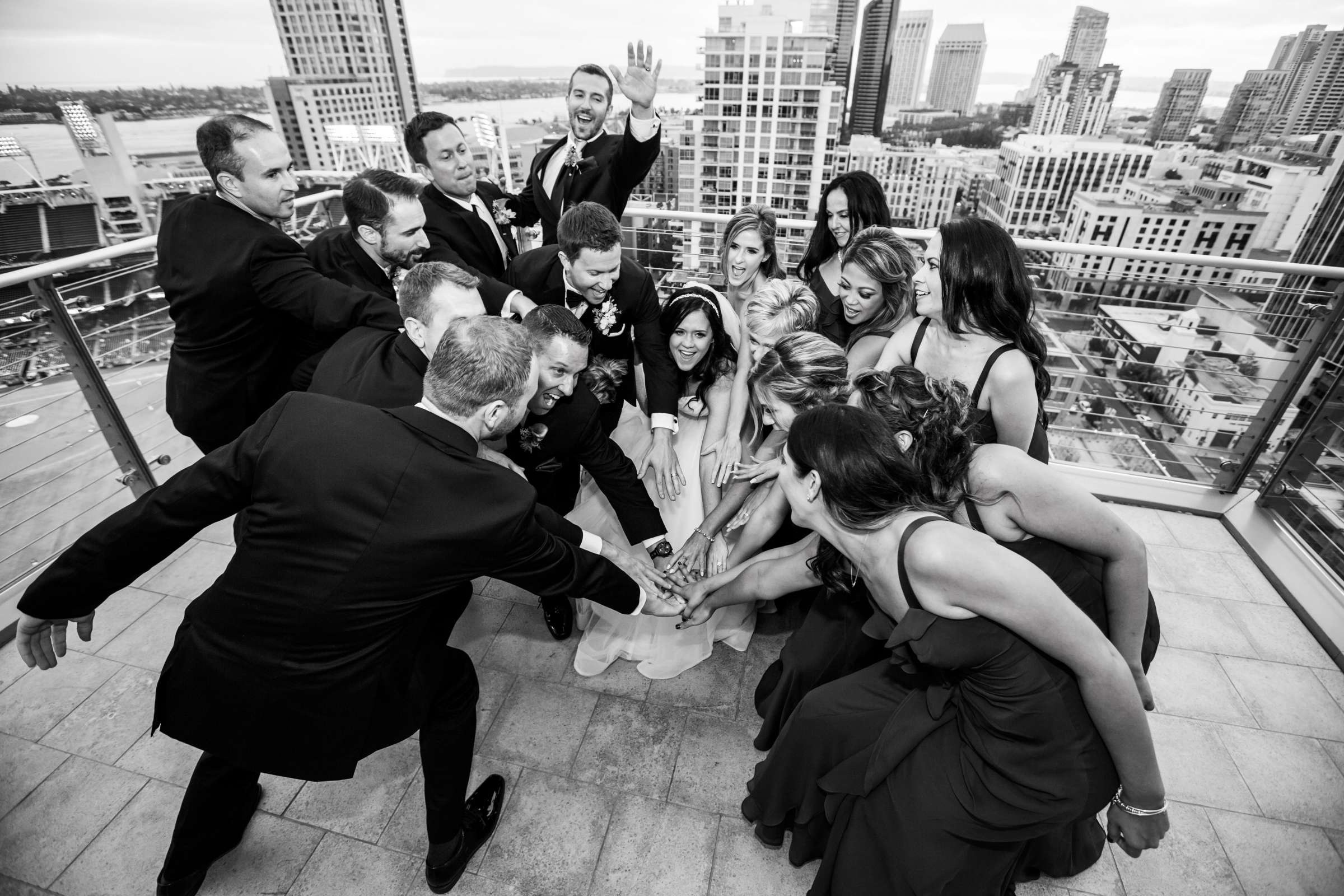 Bridal Party, Funny moment at The Ultimate Skybox Wedding, Shari and Ryan Wedding Photo #419232 by True Photography