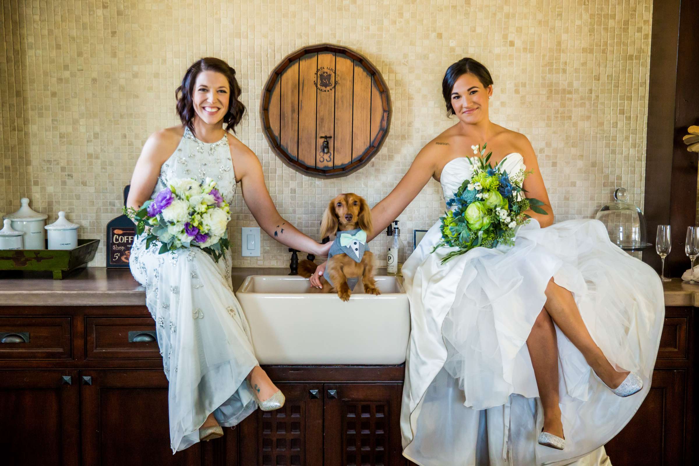 Peltzer Winery Wedding coordinated by Bliss Events, Lauren and Crystal Wedding Photo #419761 by True Photography