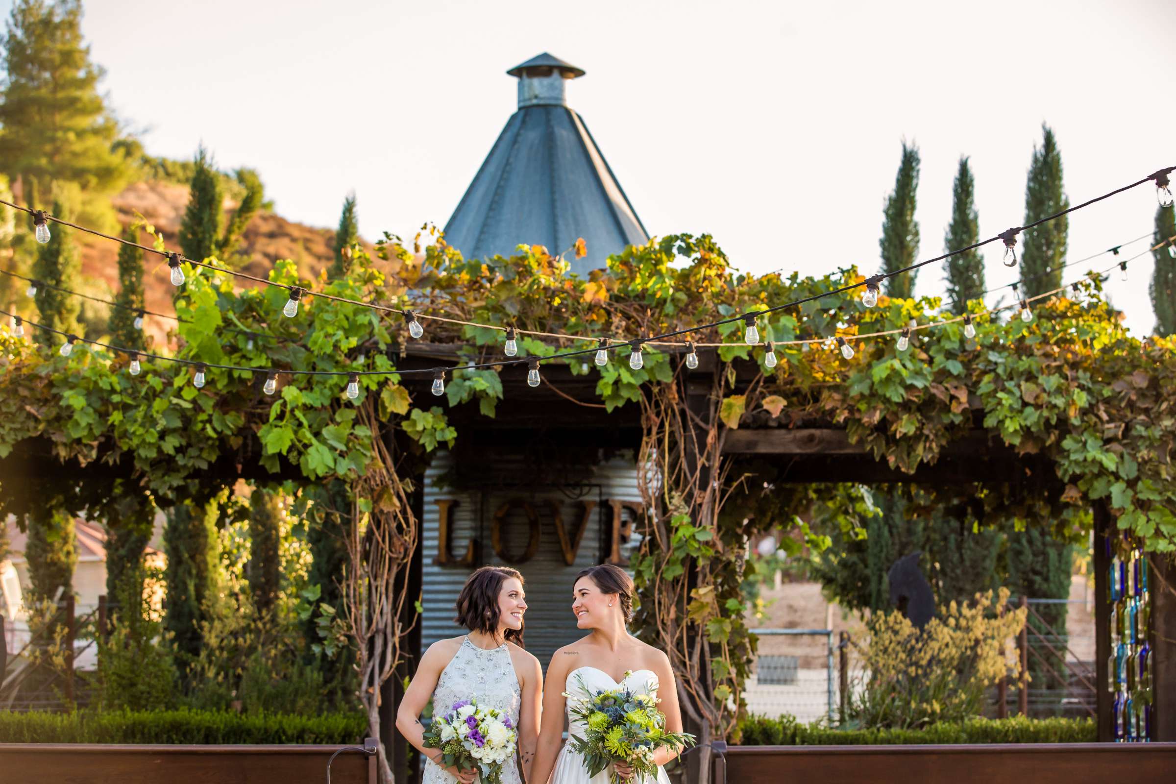 Peltzer Winery Wedding coordinated by Bliss Events, Lauren and Crystal Wedding Photo #419799 by True Photography