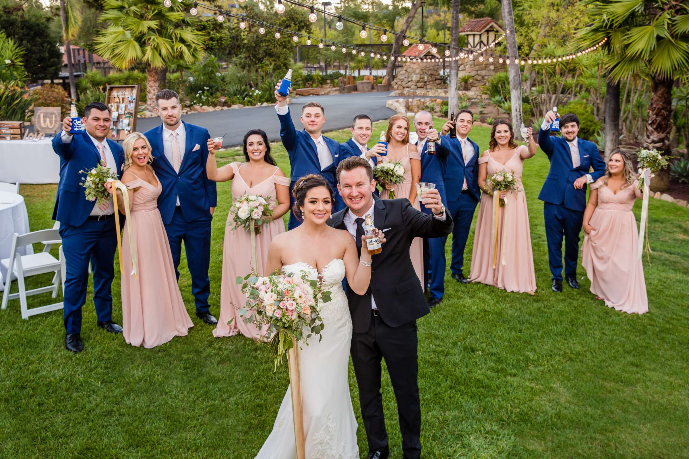 Bridal Party at Mt Woodson Castle Wedding, Lauren and Travis Wedding Photo #9 by True Photography