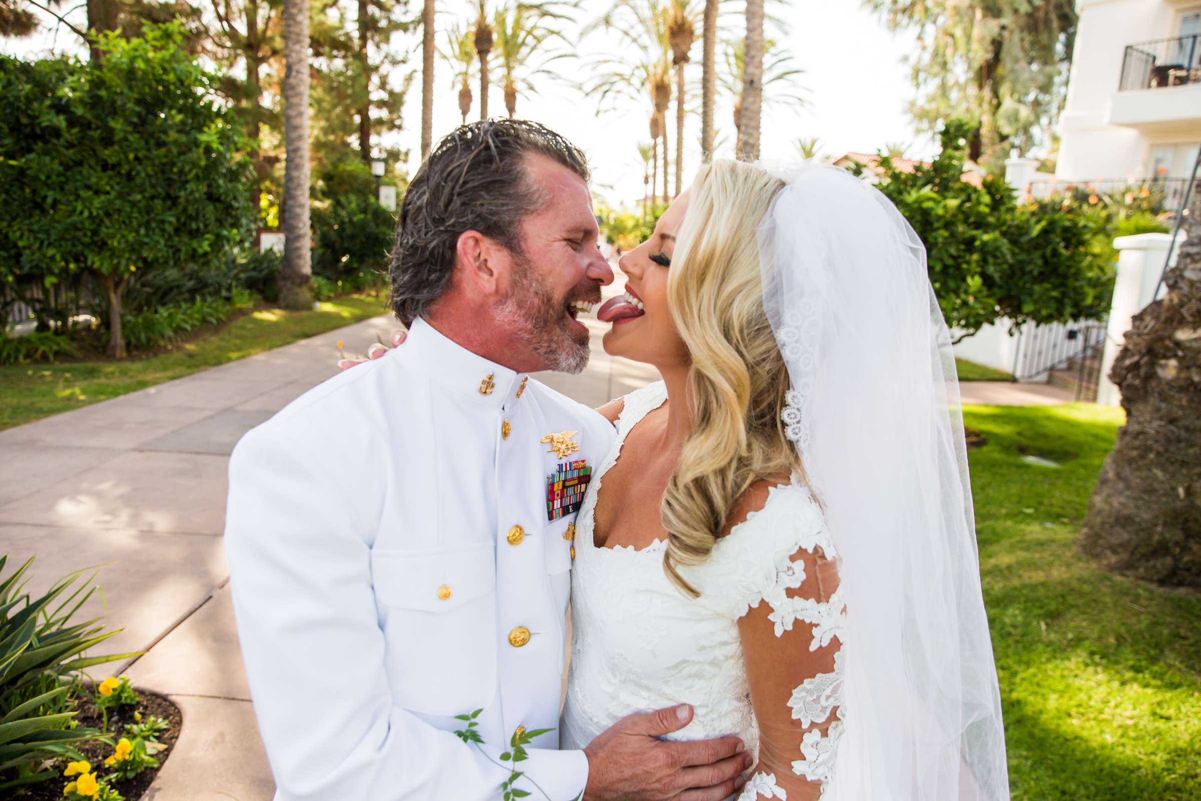 Funny moment at Omni La Costa Resort & Spa Wedding coordinated by Holly Kalkin Weddings, Jeannie and Steve Wedding Photo #427182 by True Photography