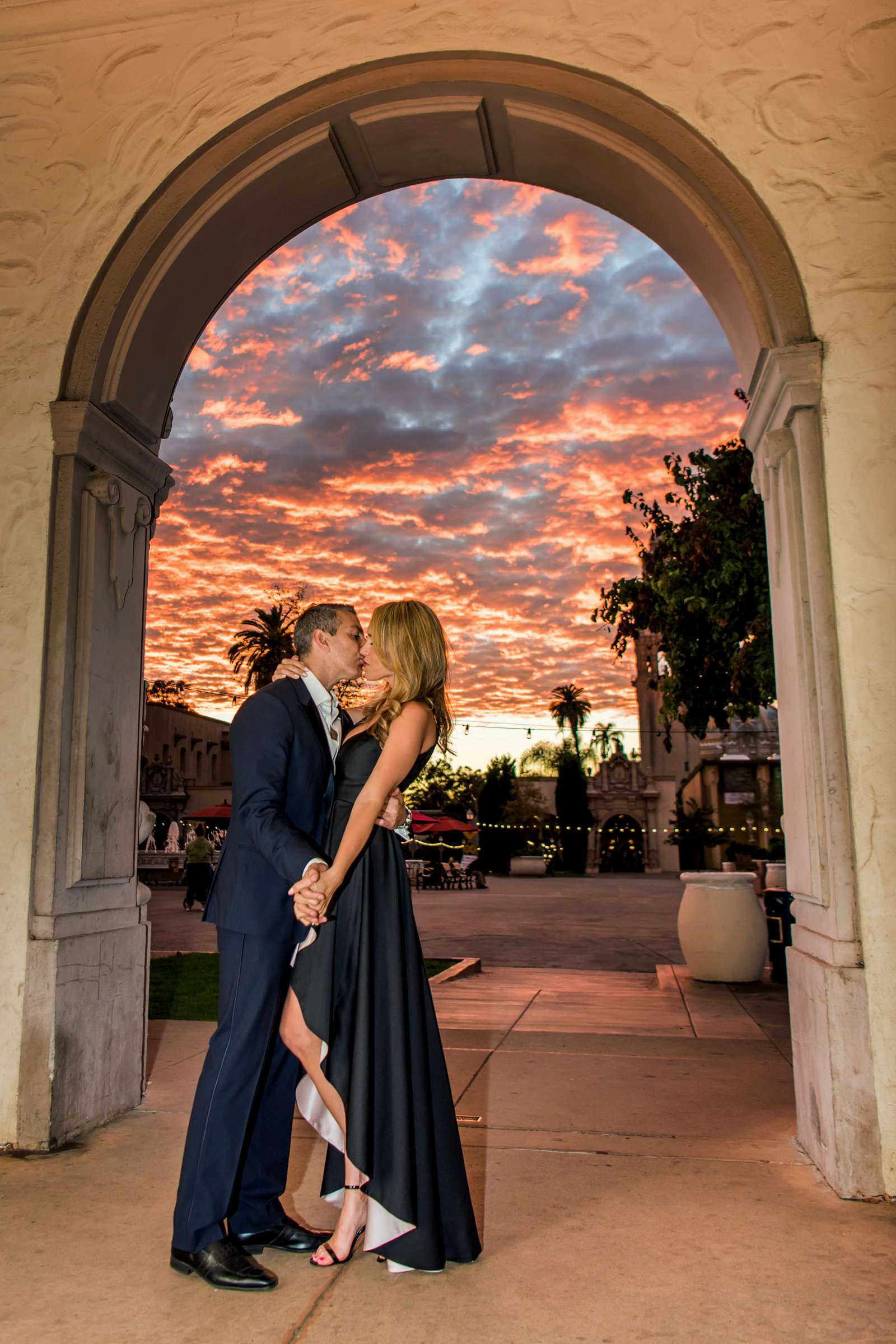 Sunset at Engagement, Priscilla and Richard Engagement Photo #1 by True Photography