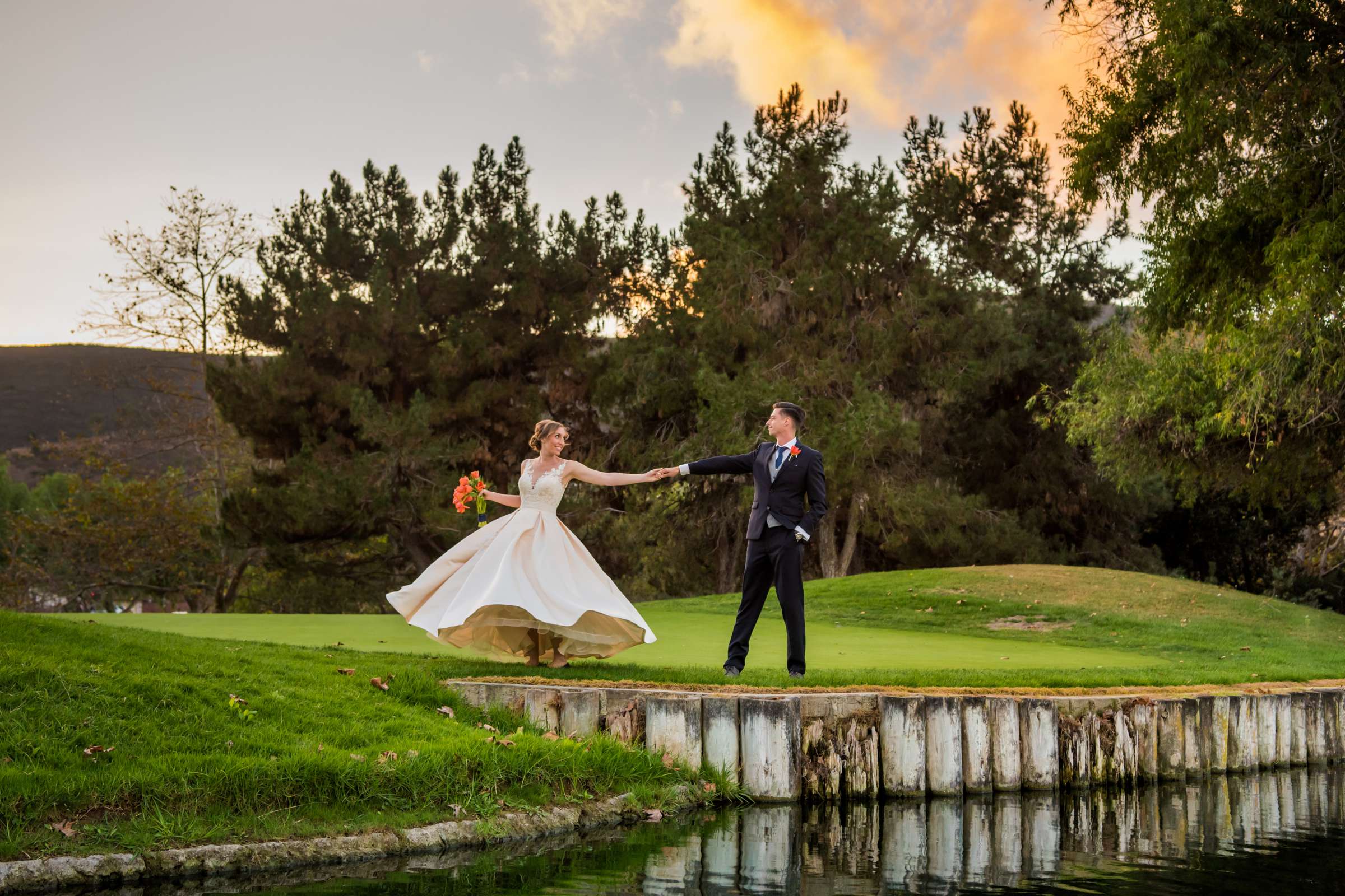 Golf Course at Twin Oaks Golf Course Wedding coordinated by Twin Oaks Golf Course, Kayla and Steven Wedding Photo #433942 by True Photography