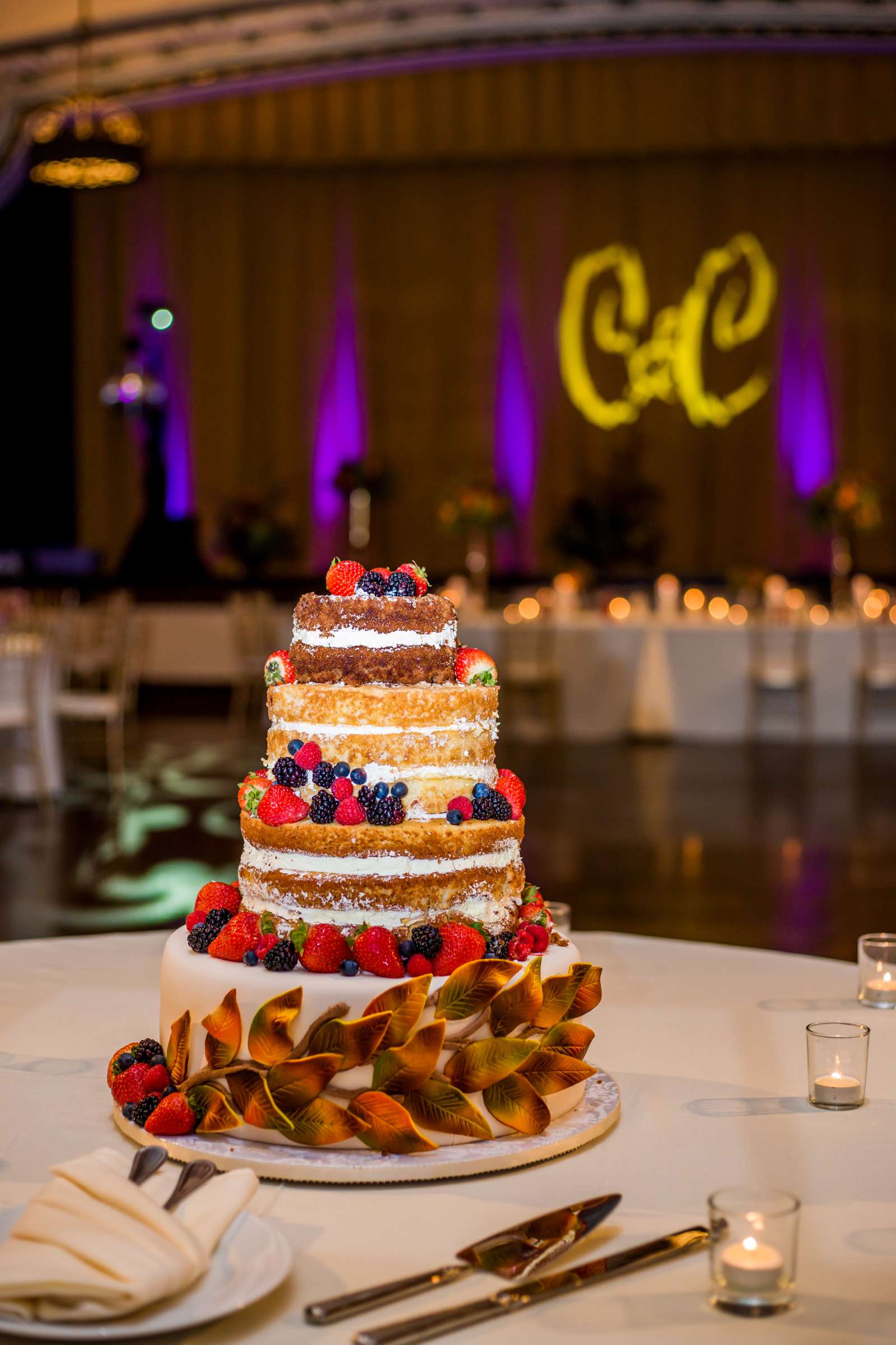 Cake at The Prado Wedding coordinated by First Comes Love Weddings & Events, Chris and Christopher Wedding Photo #23 by True Photography