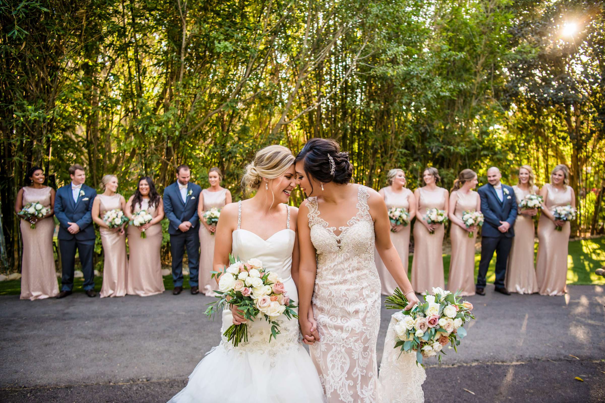 Bridal Party at Botanica the Venue Wedding coordinated by Sweet Blossom Weddings, Carlie and Lauren Wedding Photo #436837 by True Photography
