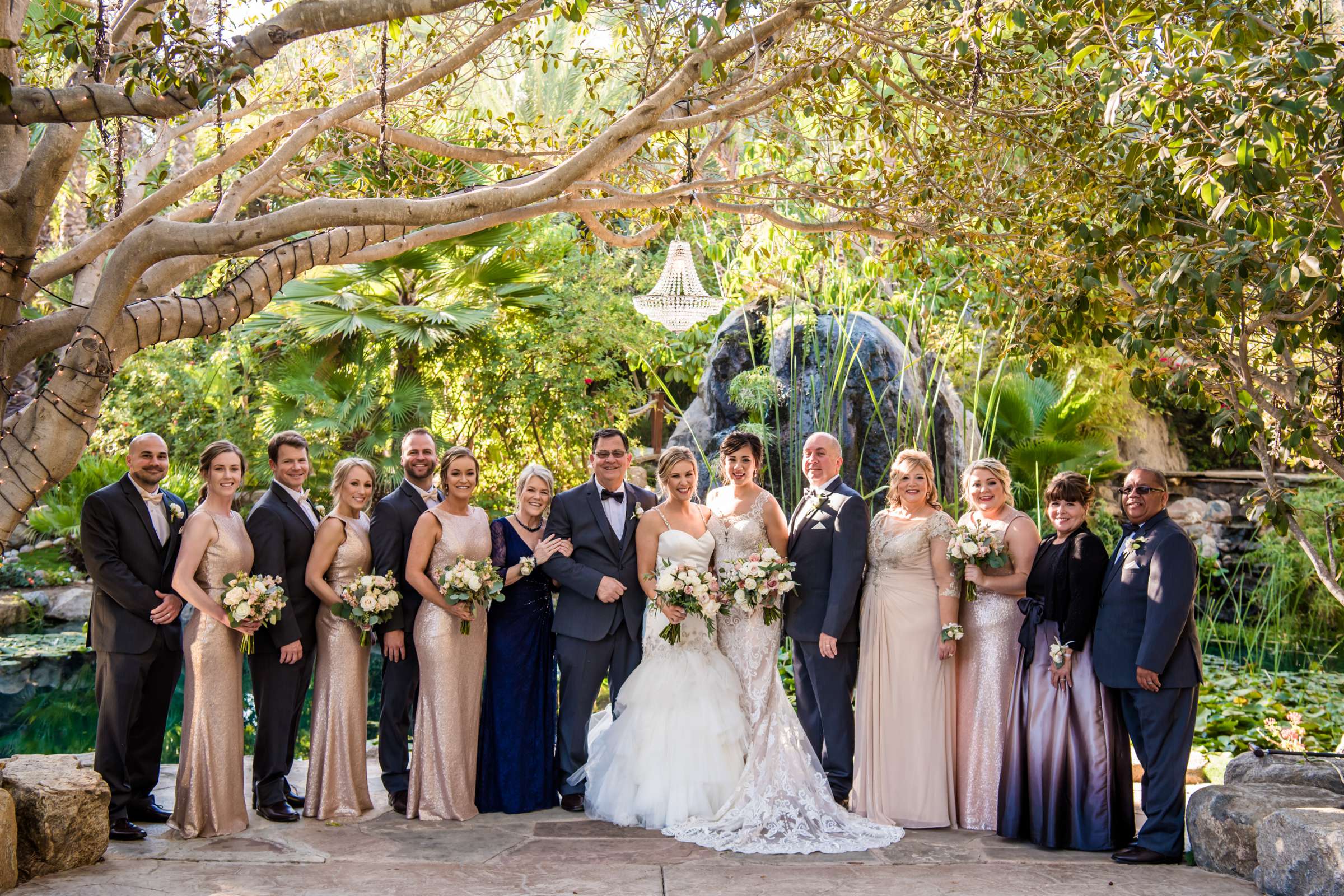 Family Formals at Botanica the Venue Wedding coordinated by Sweet Blossom Weddings, Carlie and Lauren Wedding Photo #436945 by True Photography