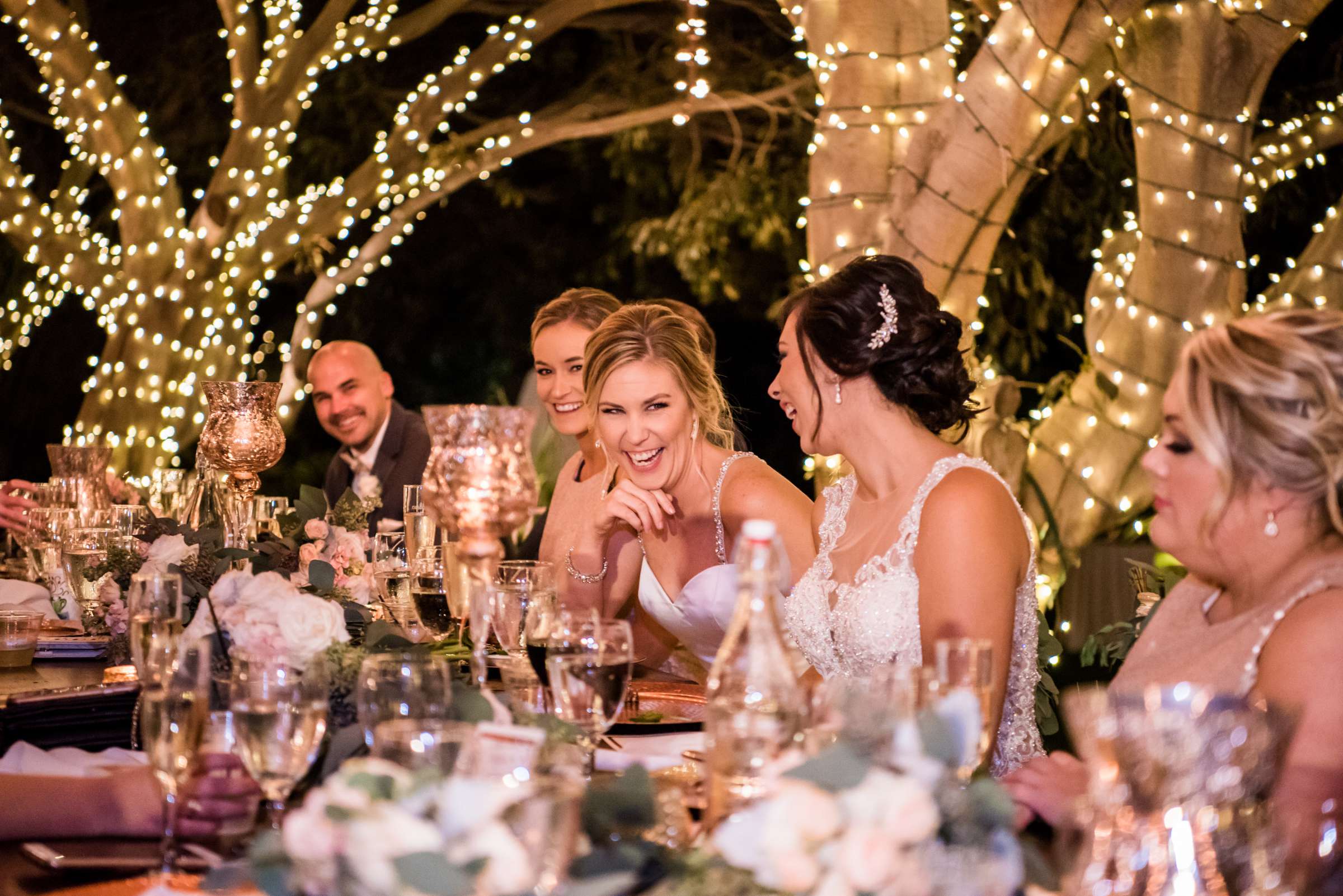 Candid moment at Botanica the Venue Wedding coordinated by Sweet Blossom Weddings, Carlie and Lauren Wedding Photo #436956 by True Photography
