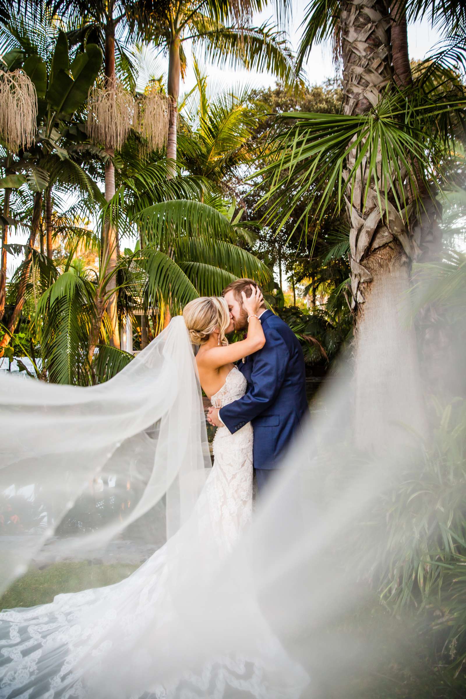 Veil at Bahia Hotel Wedding, Chelsea and William Wedding Photo #1 by True Photography