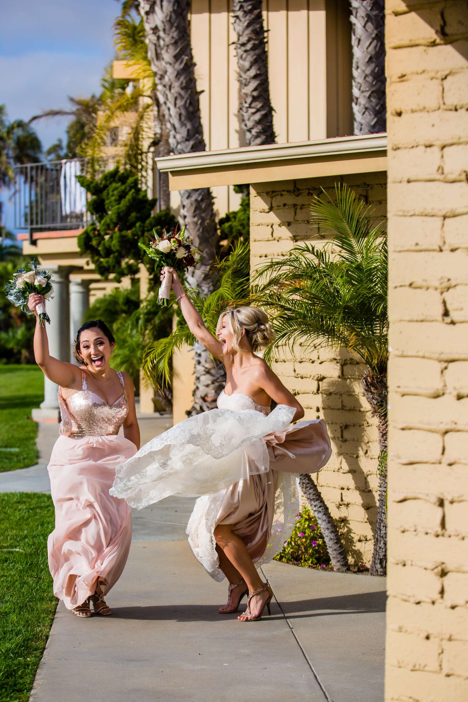 Bridesmaids at Bahia Hotel Wedding, Chelsea and William Wedding Photo #43 by True Photography