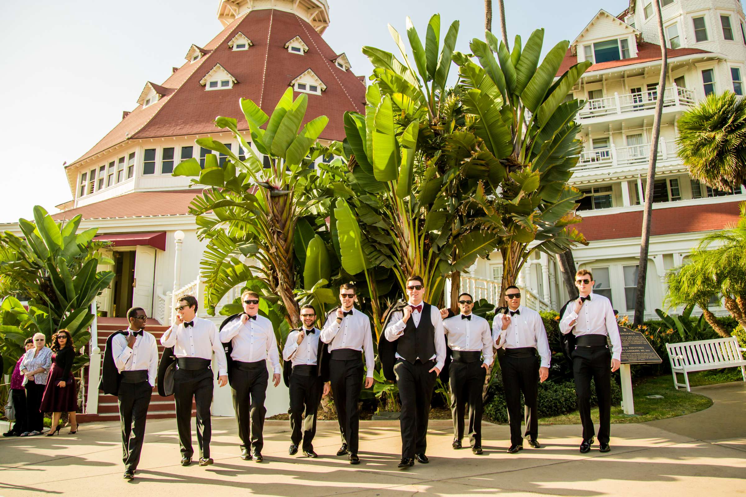 Groomsmen at Hotel Del Coronado Wedding coordinated by Creative Occasions, Stephanie and Tyler Wedding Photo #49 by True Photography