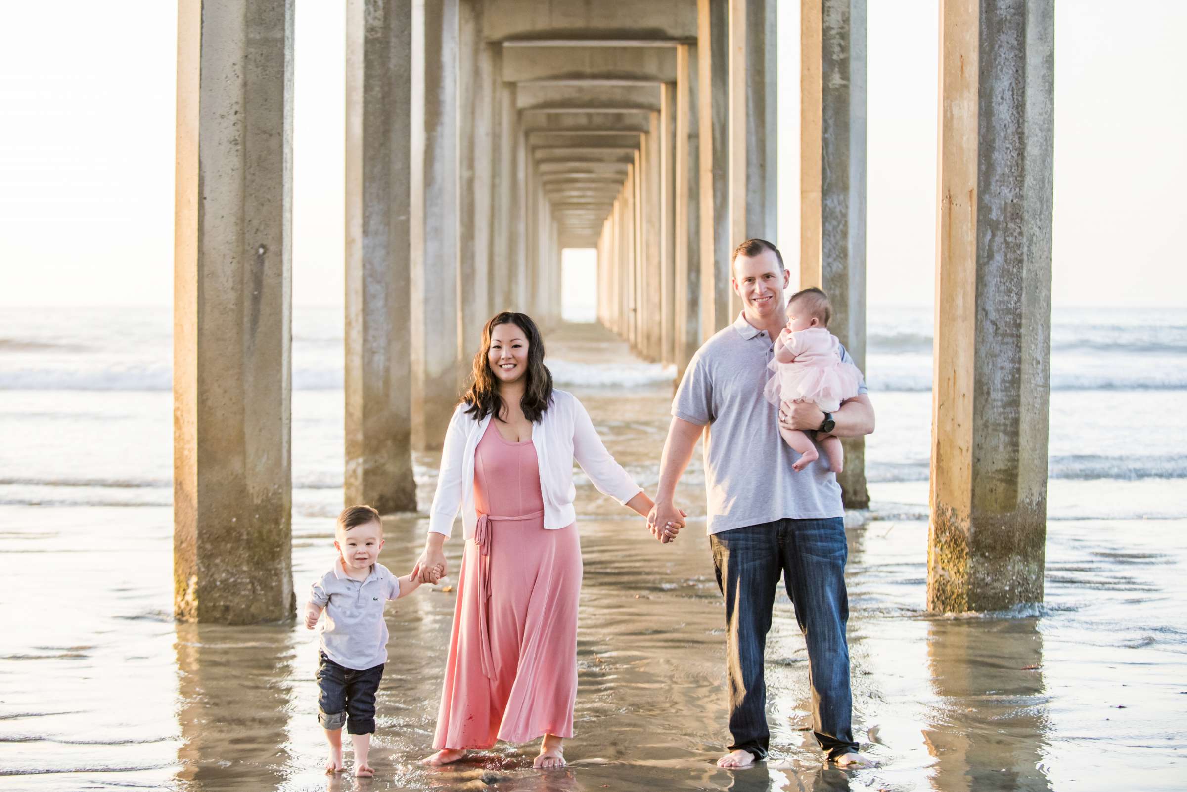 Scripps Seaside Forum Family Portraits, Kana and Laurence Family Photo #13 by True Photography