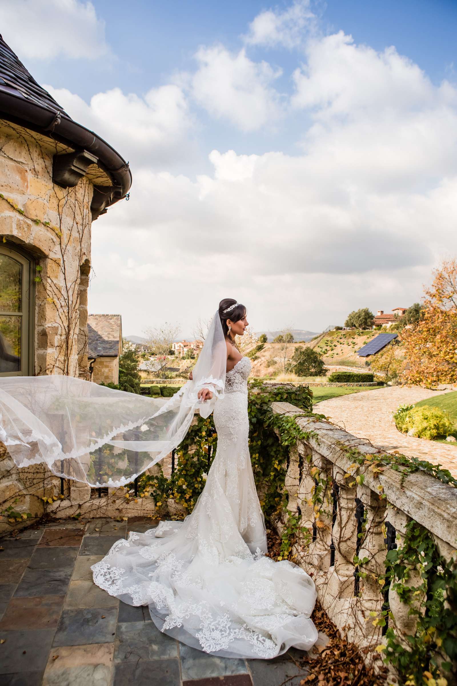 Bride at Hidden Castle Wedding, Paris and Farshid Wedding Photo #77 by True Photography