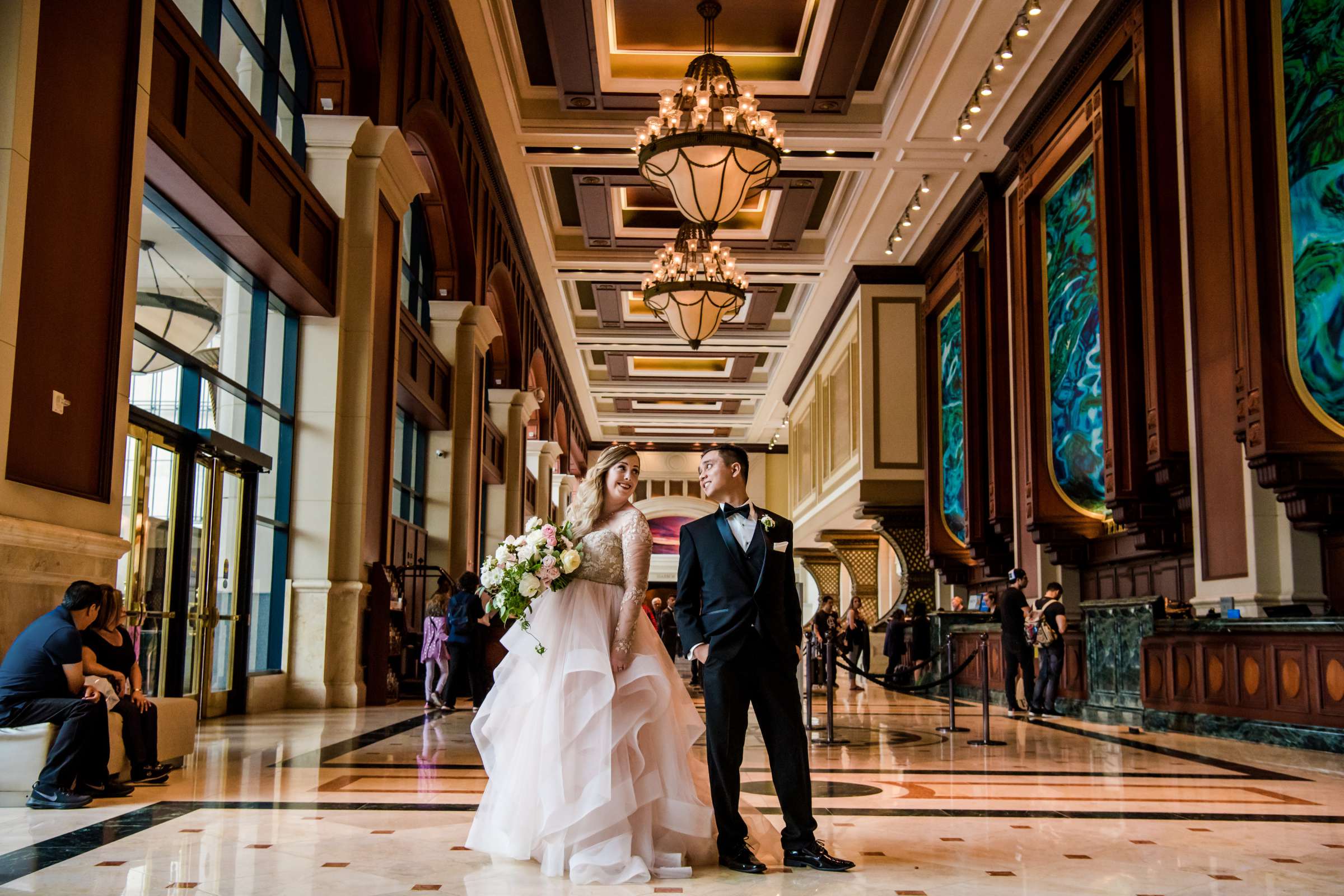 Manchester Grand Hyatt San Diego Wedding coordinated by Adore Wedding Design, Sarah and Jeremiah Wedding Photo #443760 by True Photography