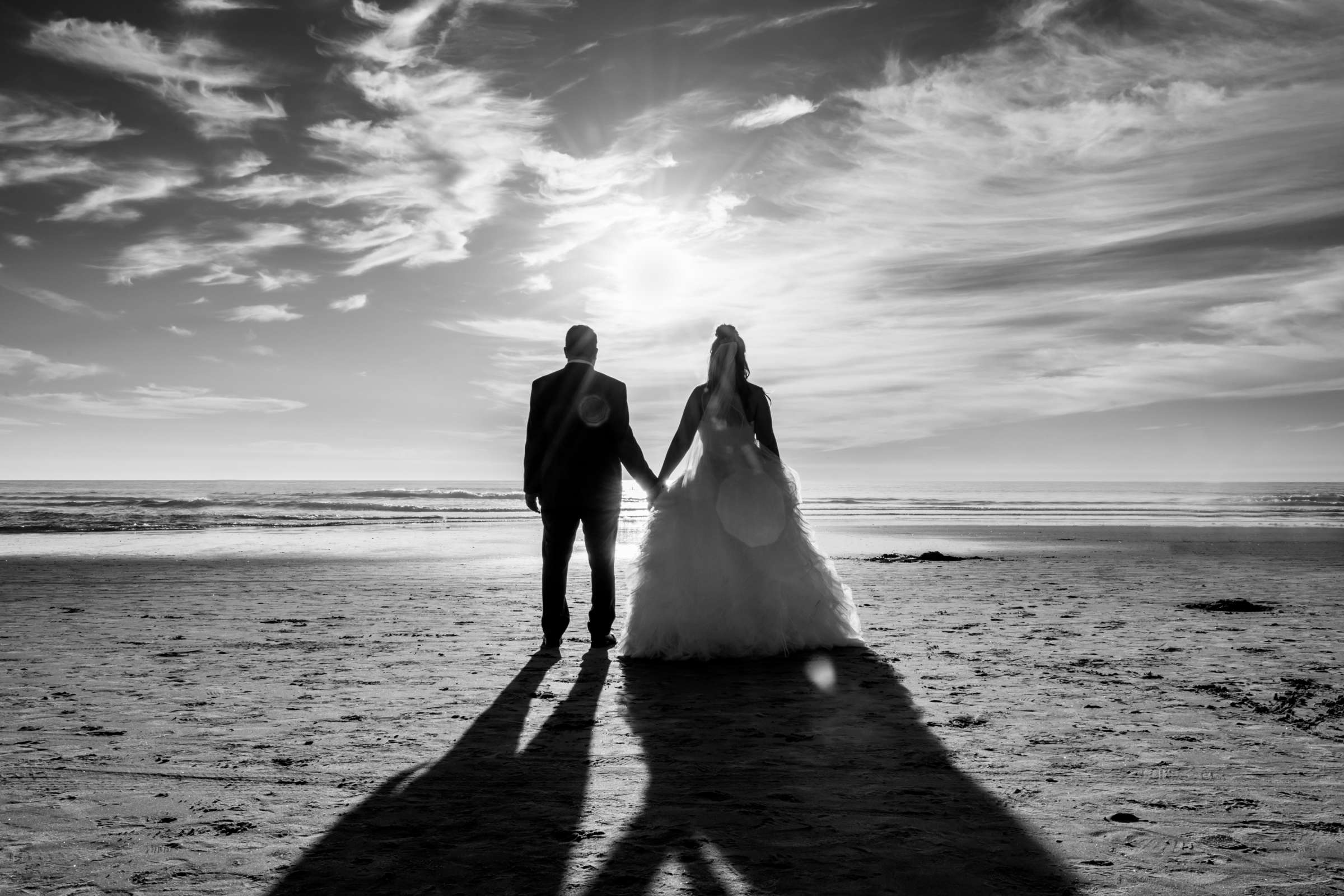 Black and White photo, Artsy moment at Rancho Valencia Wedding coordinated by Creative Affairs Inc, Madison and Bj Wedding Photo #6 by True Photography