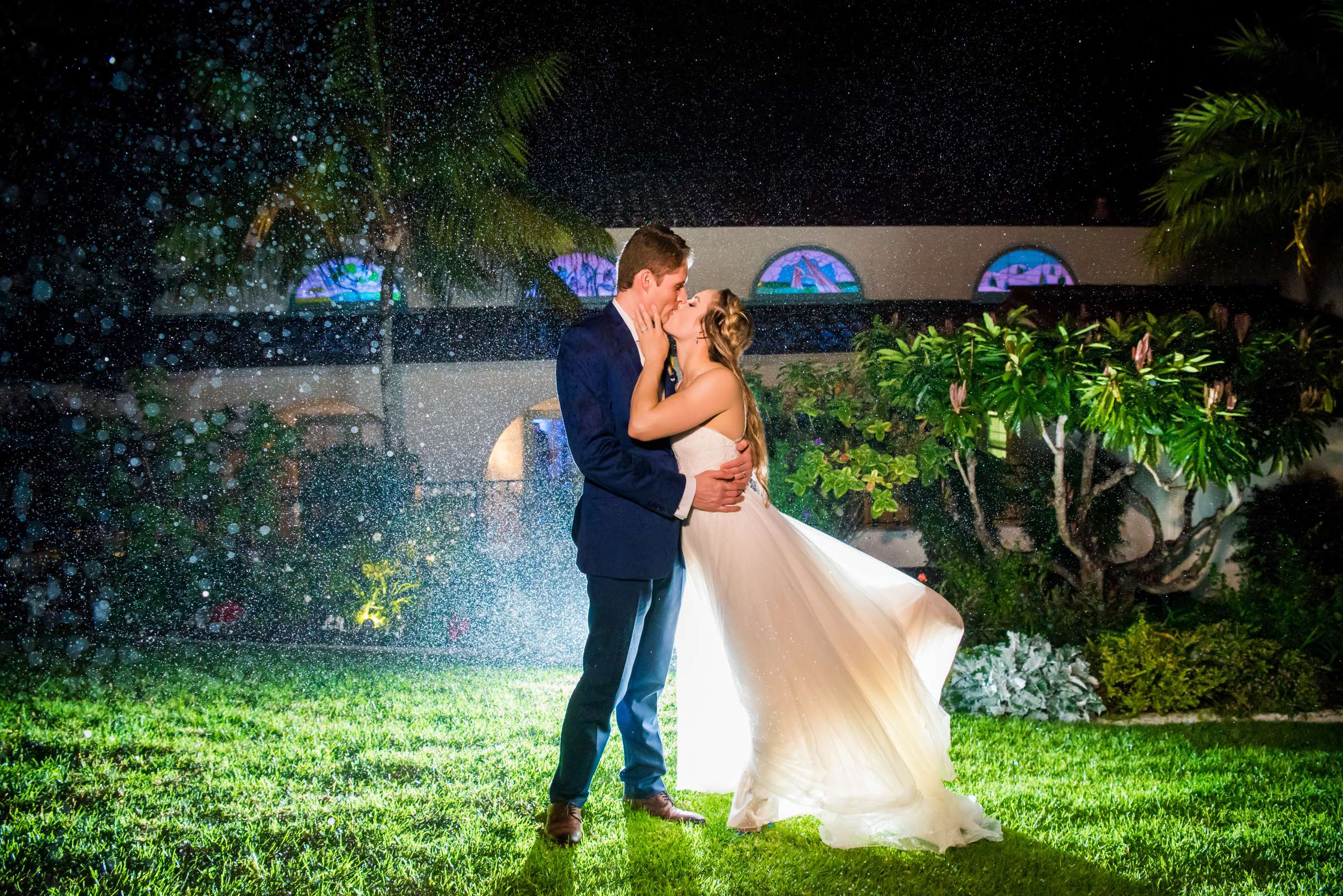 Rainy Day, Night Shot at The Thursday Club Wedding, Lindsey and Daniel Wedding Photo #450045 by True Photography