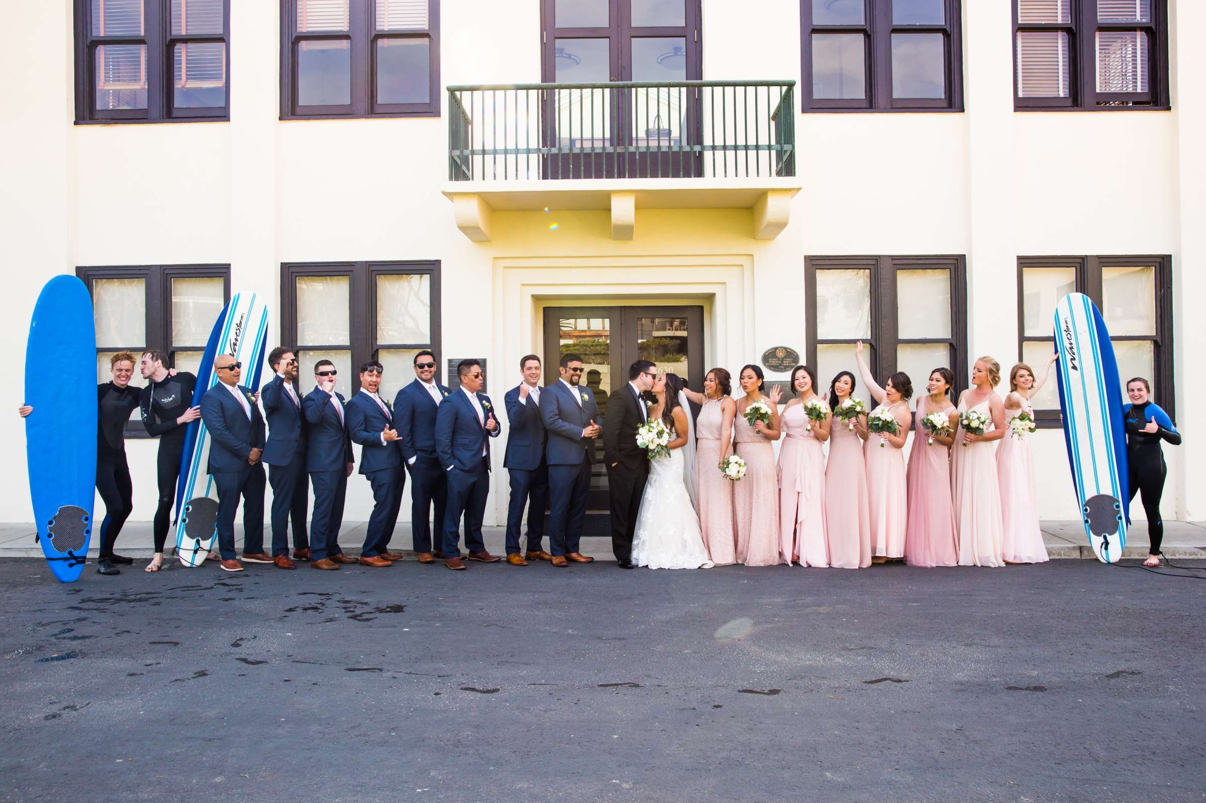 Bridal Party at Scripps Seaside Forum Wedding coordinated by Lavish Weddings, Krystle and Justin Wedding Photo #453253 by True Photography