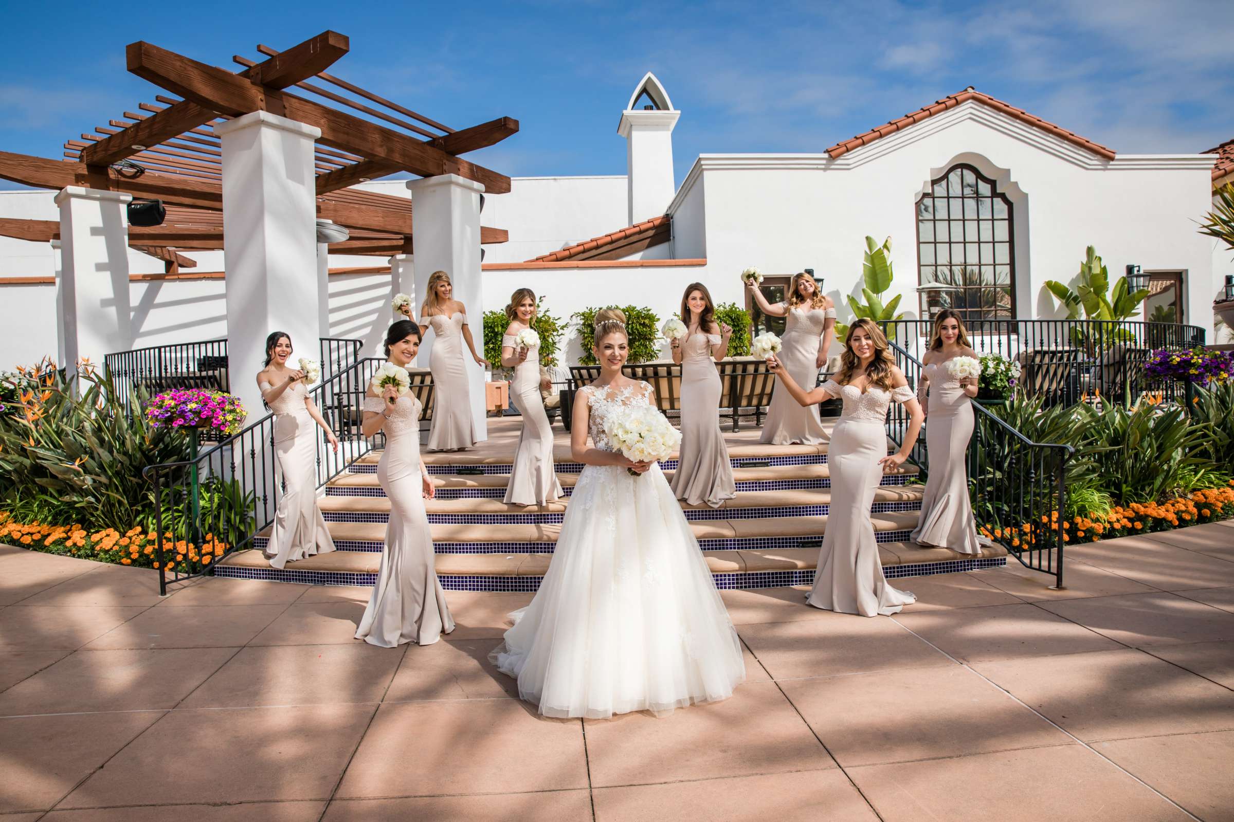 Bridesmaids at Omni La Costa Resort & Spa Wedding coordinated by Details Details, Neeka and Garrett Wedding Photo #454142 by True Photography