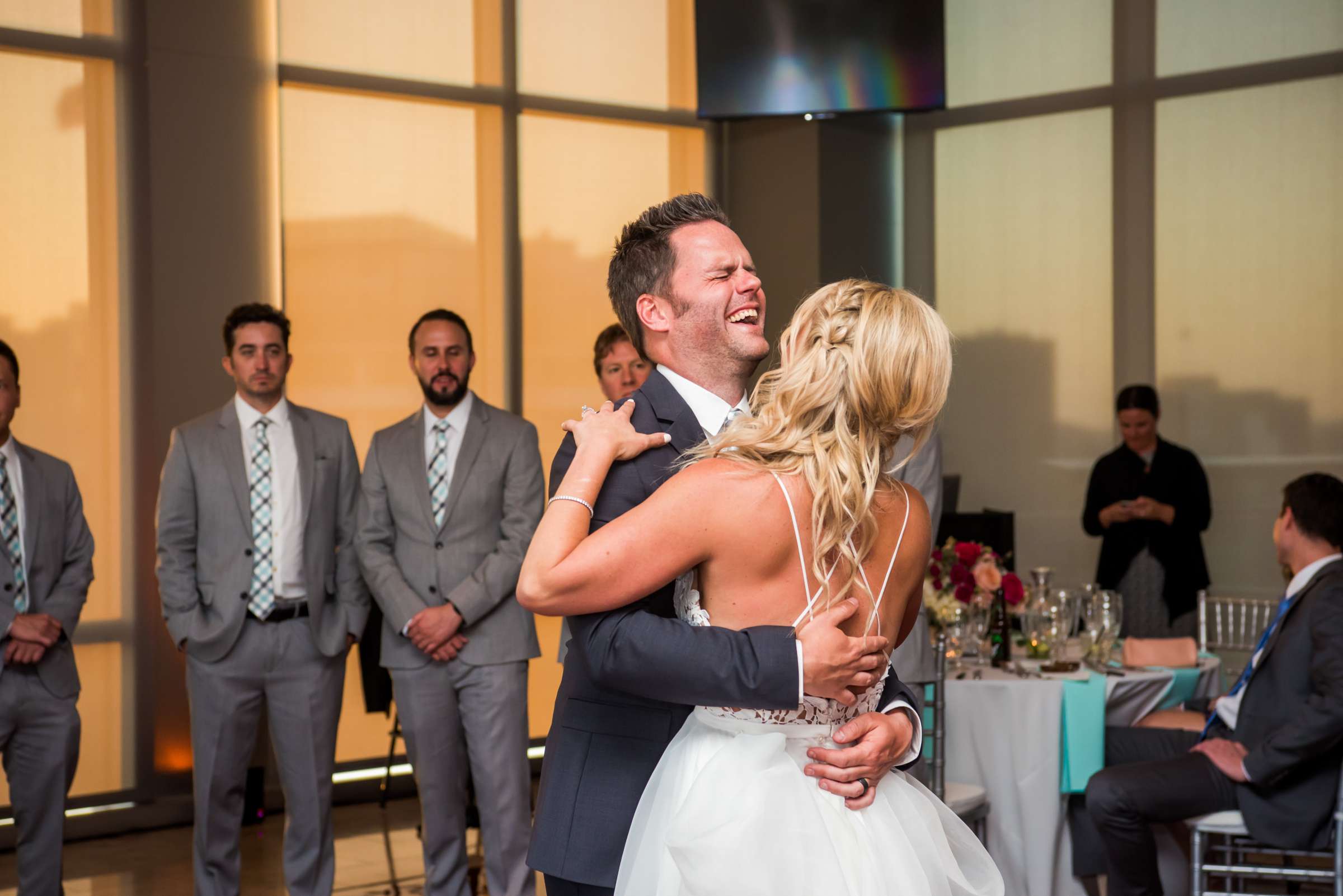 Emotional moment at Ultimate Skybox Wedding, Heather and Craig Wedding Photo #456889 by True Photography