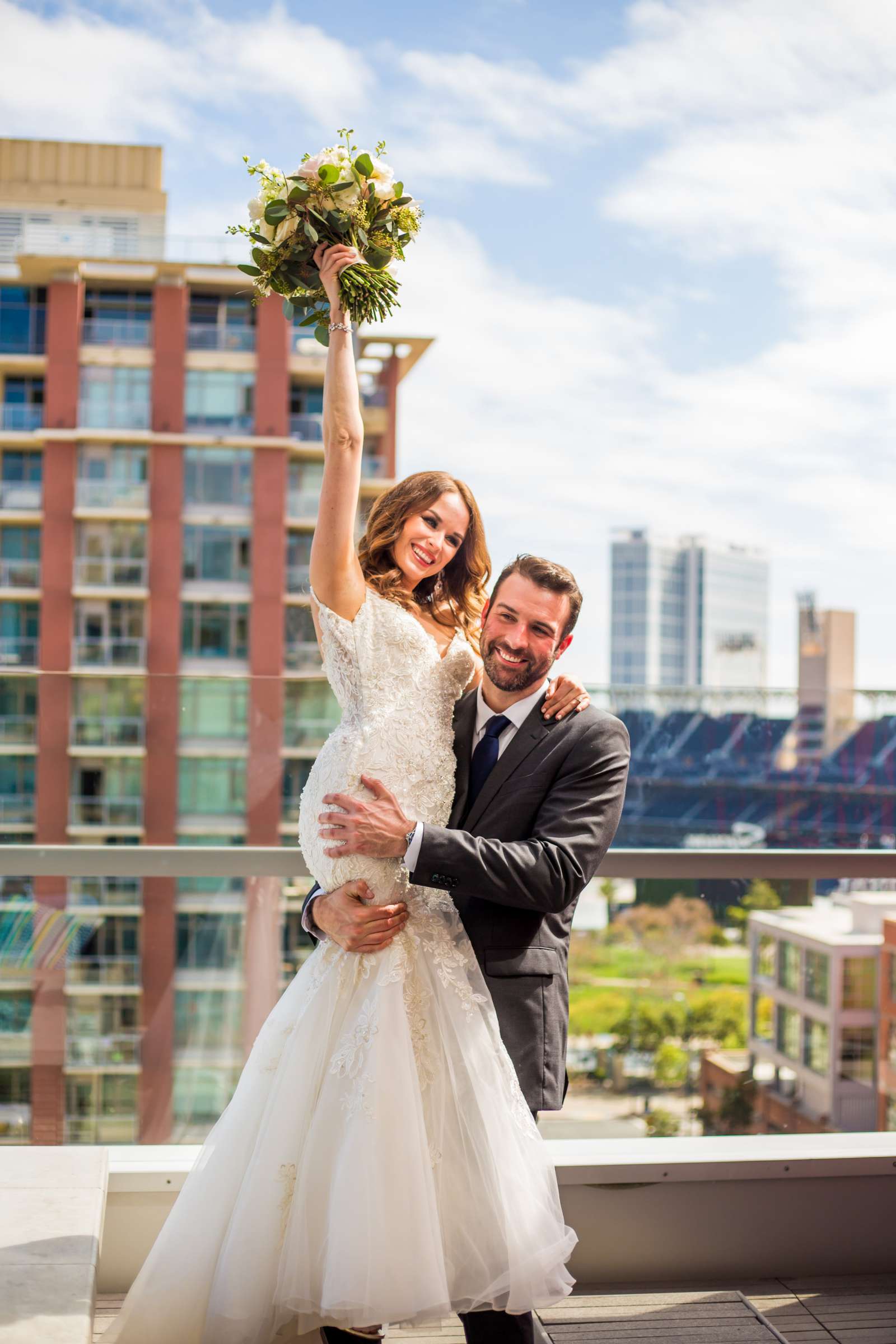 Urban Downtown at The Ultimate Skybox Wedding, Lindsey and David Wedding Photo #2 by True Photography