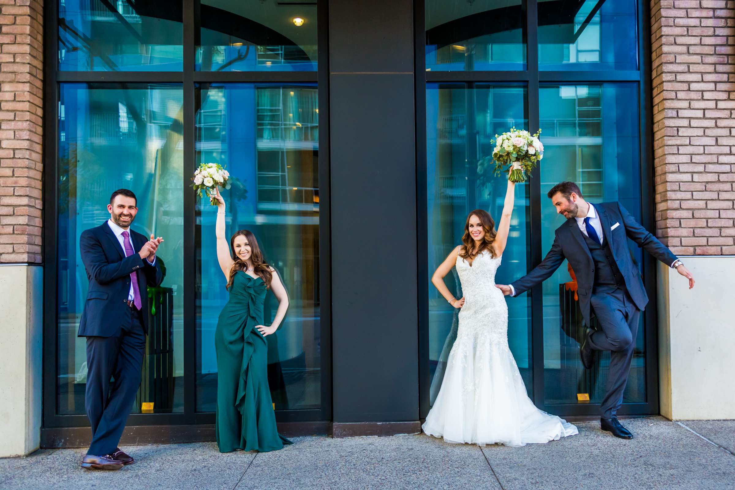 Bridal Party at The Ultimate Skybox Wedding, Lindsey and David Wedding Photo #10 by True Photography
