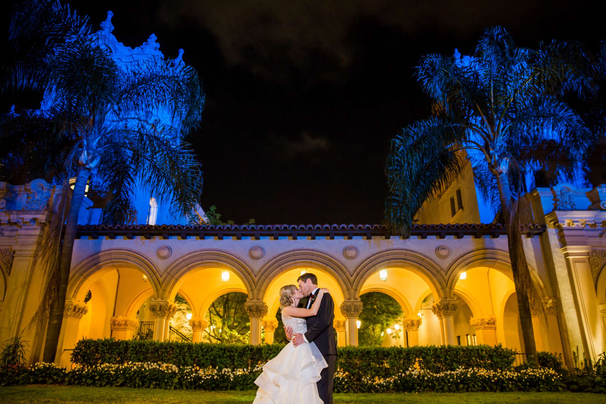 Night Shot at The Prado Wedding, Katie and Michael Wedding Photo #1 by True Photography