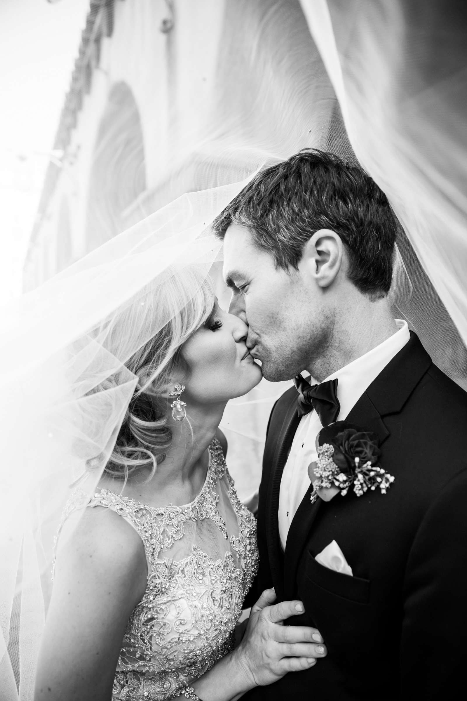 Veil at The Prado Wedding, Katie and Michael Wedding Photo #16 by True Photography
