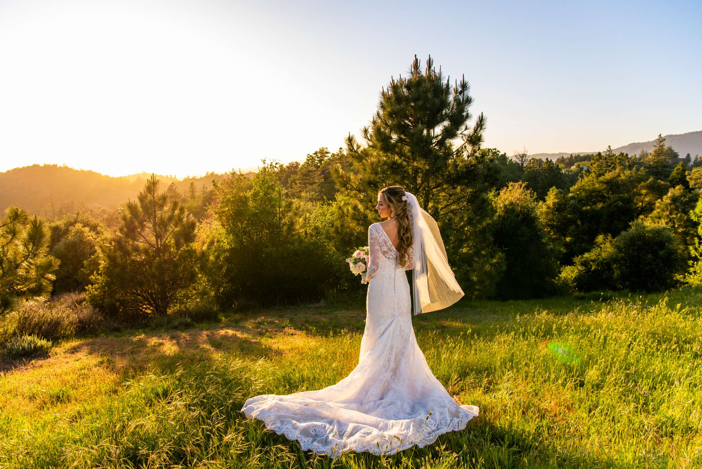 Bride at Sacred Mountain Retreat Wedding, Chelsea and Ryan Wedding Photo #118 by True Photography