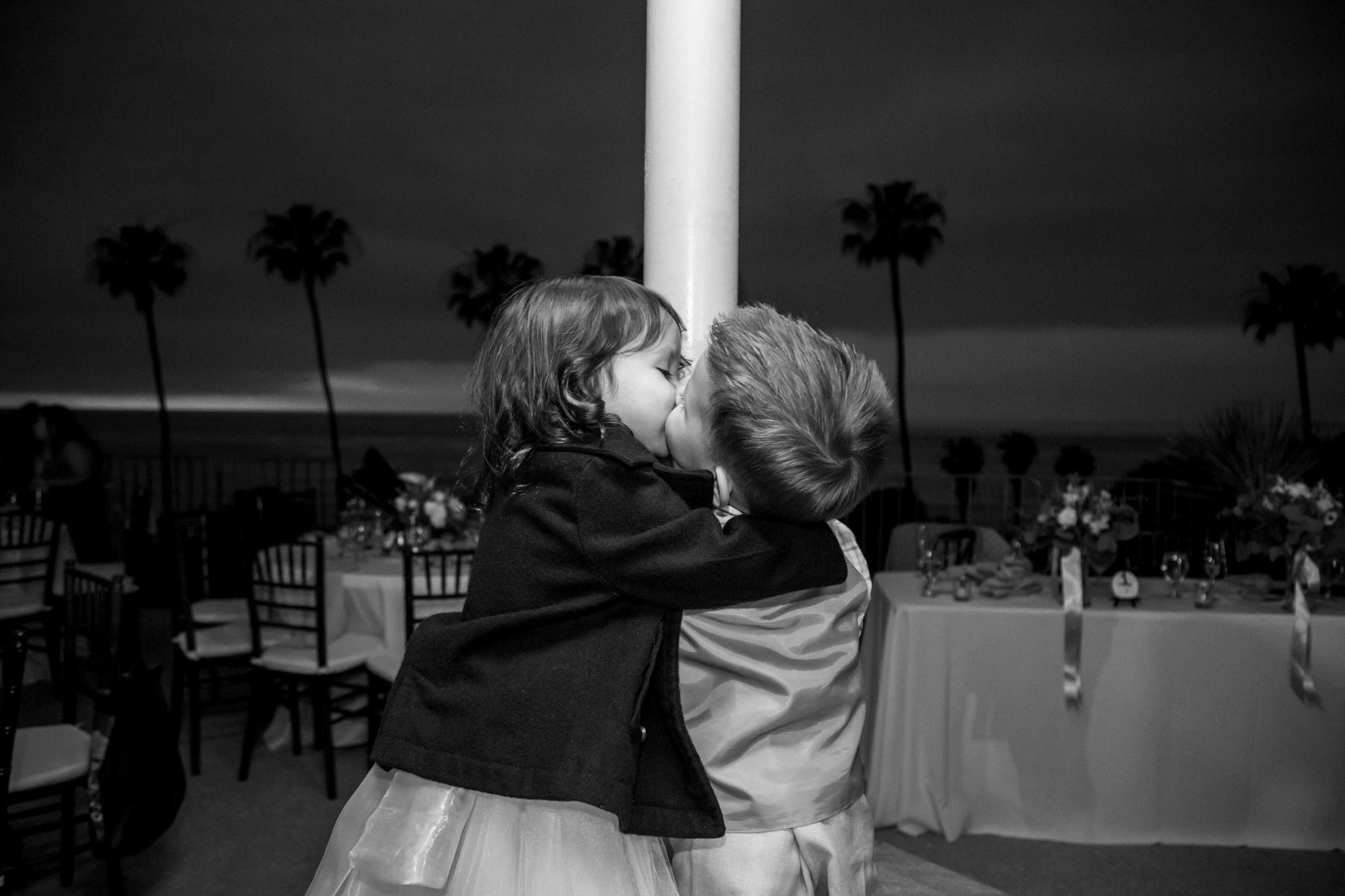 Candid moment at La Jolla Cove Rooftop Wedding, Kristen and Anthony Wedding Photo #132 by True Photography