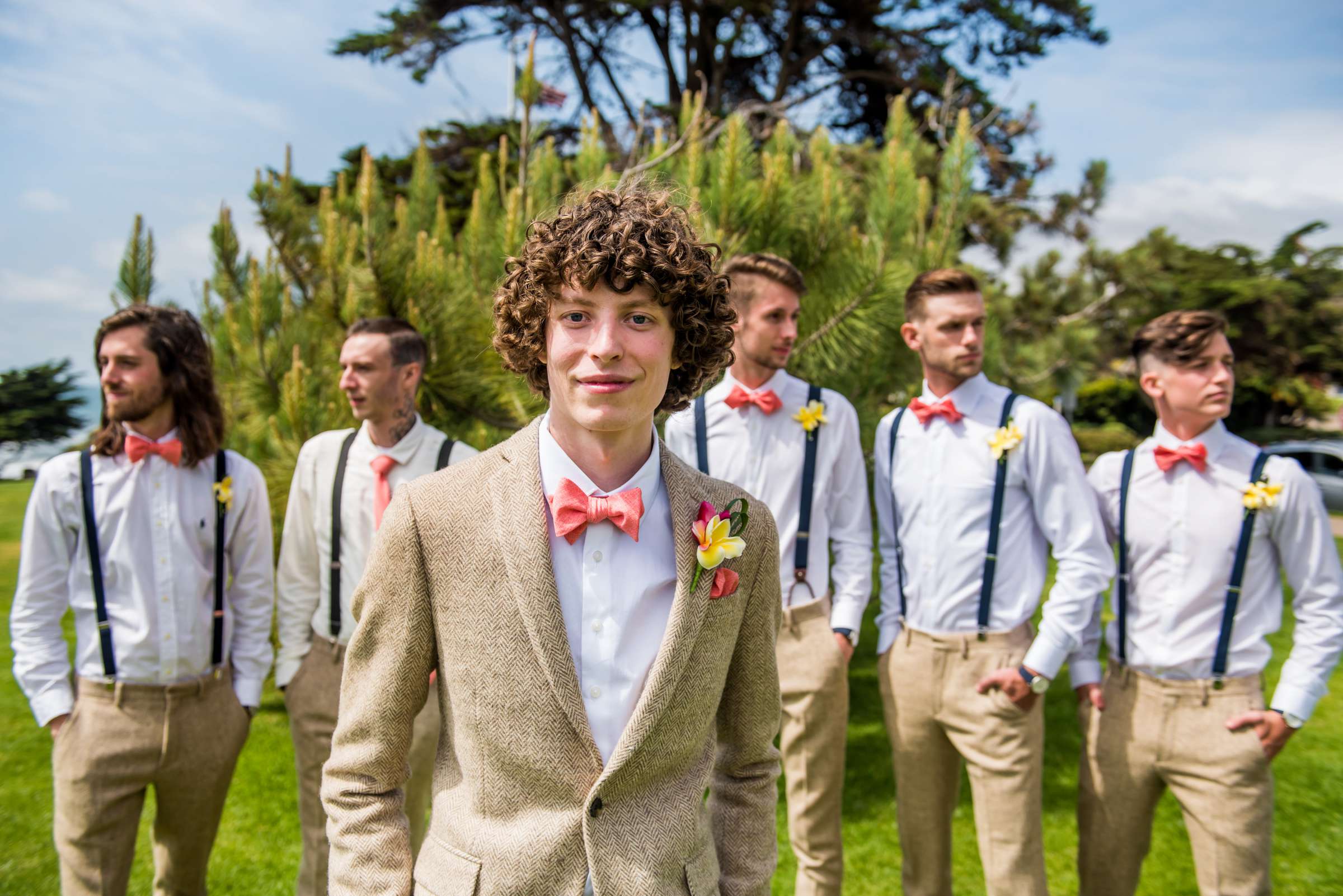 Groomsmen at San Diego Botanic Garden Wedding, Michelle and Cameron Wedding Photo #91 by True Photography