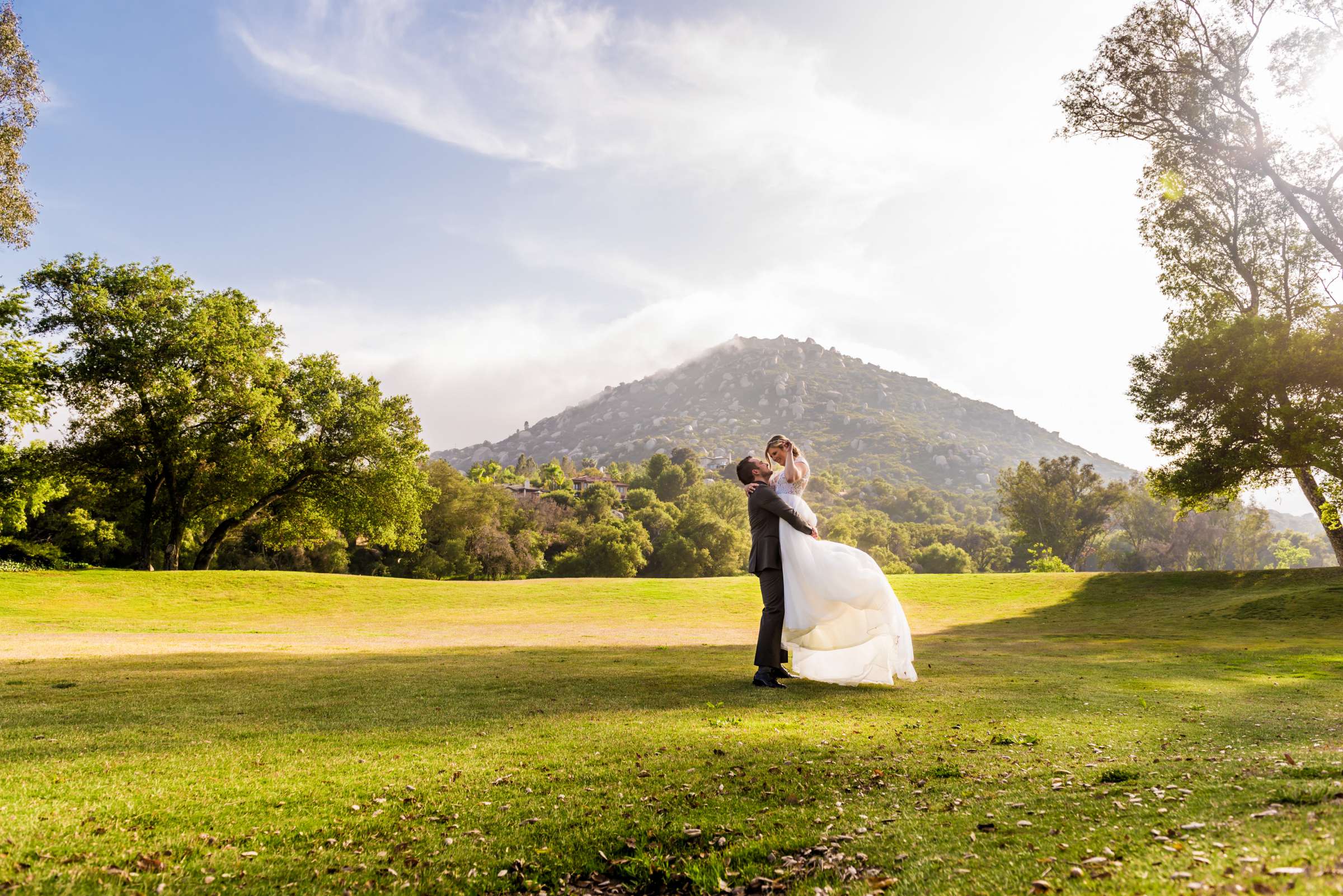 Golf Course at Mt Woodson Castle Wedding coordinated by Personal Touch Dining, Chelsea and Anthony Wedding Photo #466543 by True Photography