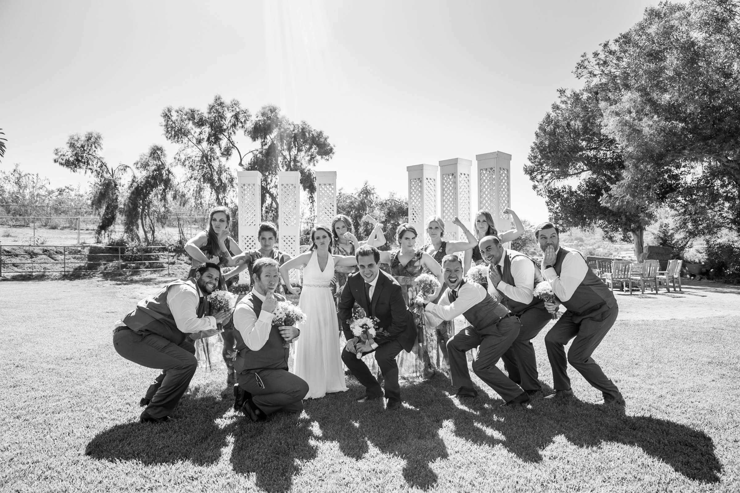 Funny moment at Bheau View Ranch Wedding coordinated by Classy Kay Events, Kimberly and Reuven Wedding Photo #77 by True Photography