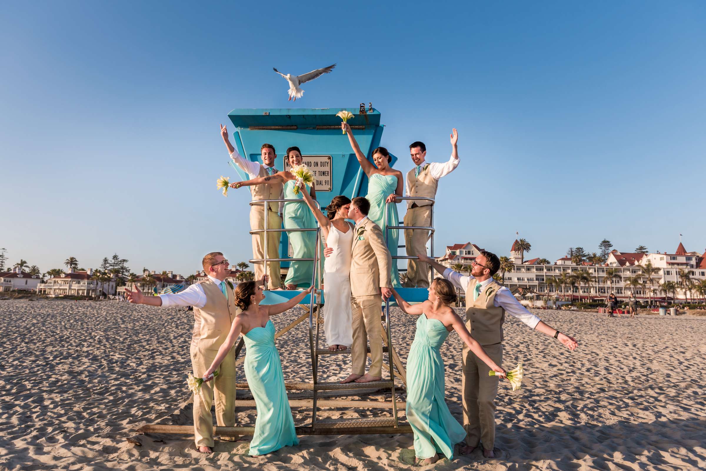 Hotel Del Coronado Wedding coordinated by Bliss Events, Ashley and Tucker Wedding Photo #11 by True Photography