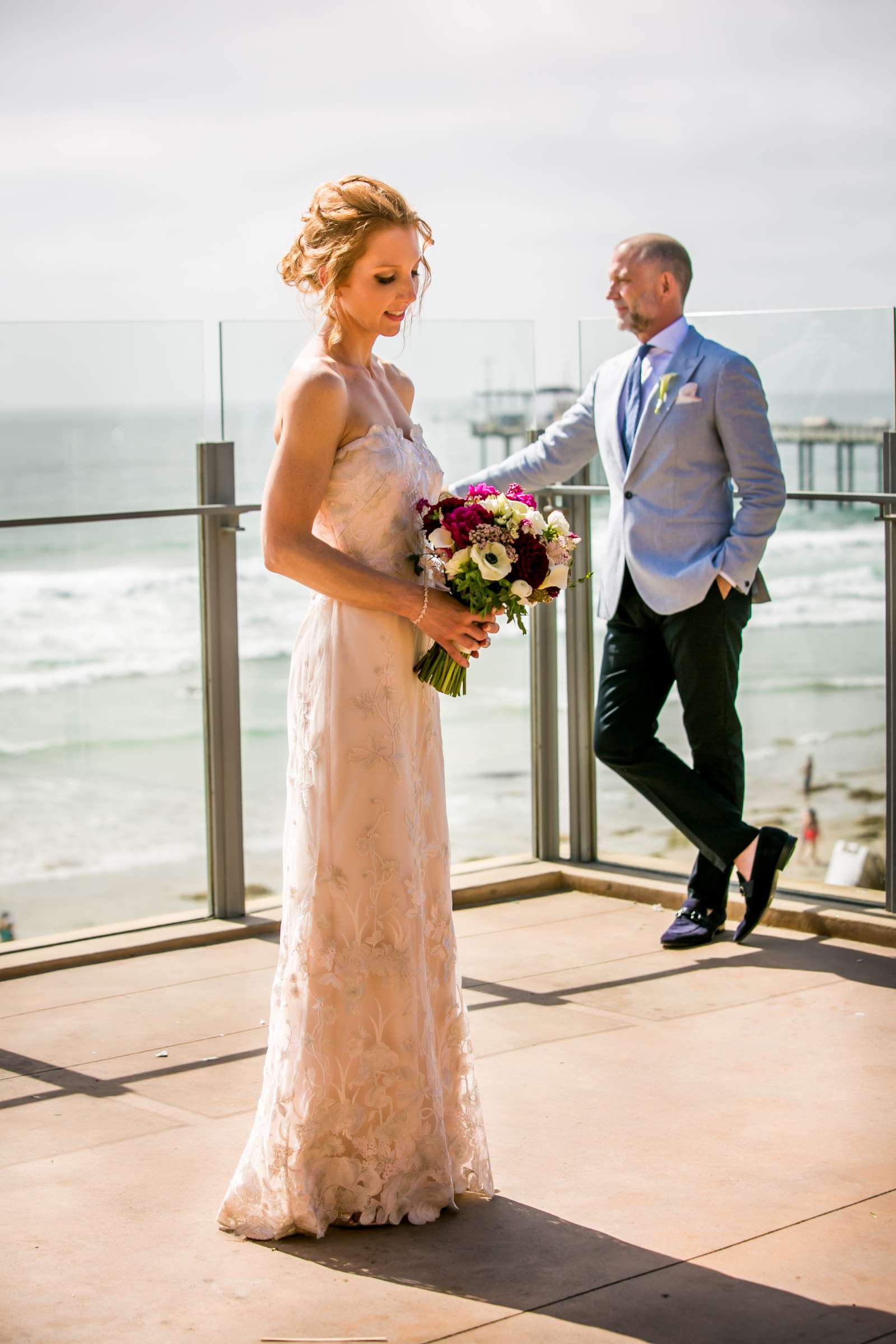 Scripps Seaside Forum Wedding coordinated by First Comes Love Weddings & Events, Melissa and Patrick Wedding Photo #67 by True Photography
