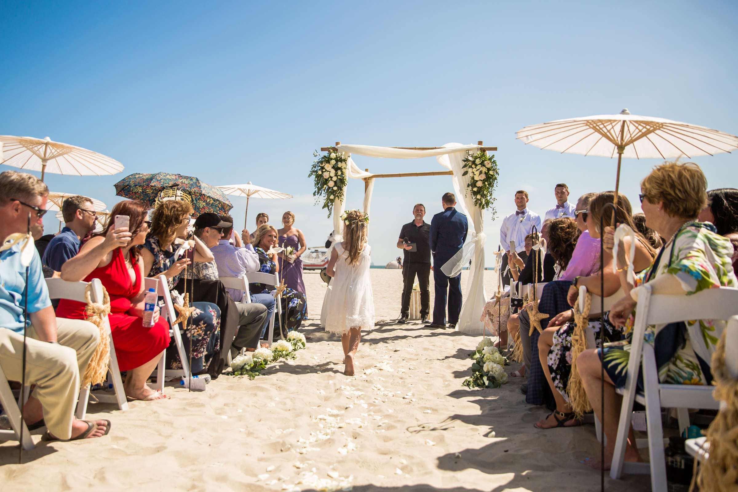 Ceremony at Ocean View Room Wedding coordinated by San Diego Life Events, Kendall and Brooks Wedding Photo #472476 by True Photography