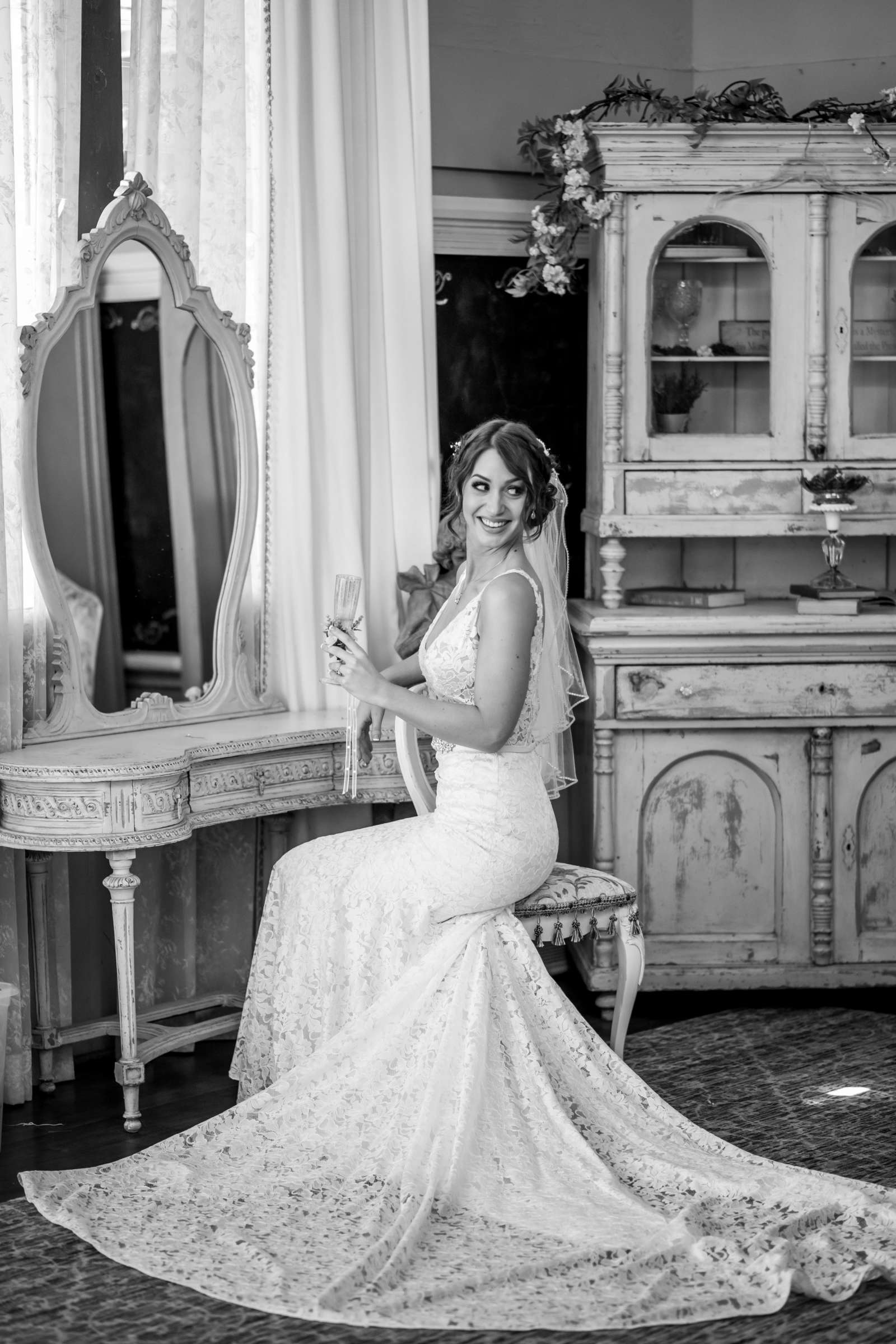 Bride at Twin Oaks House & Gardens Wedding Estate Wedding, Katie and Wade Wedding Photo #5 by True Photography