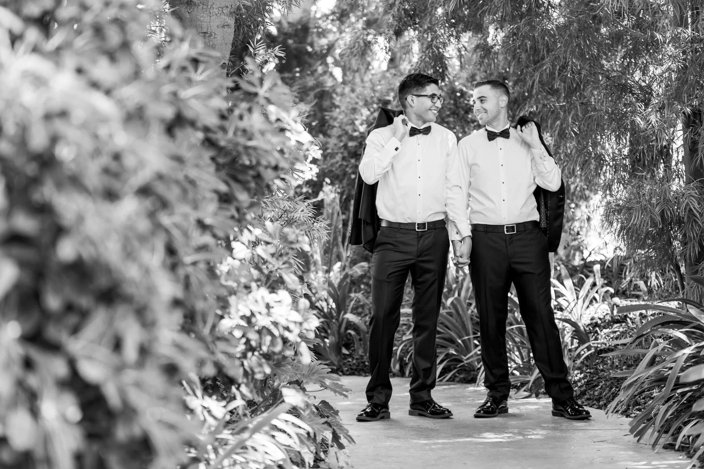 Black and White photo at Grand Tradition Estate Wedding, Anthony and Michael Wedding Photo #74 by True Photography