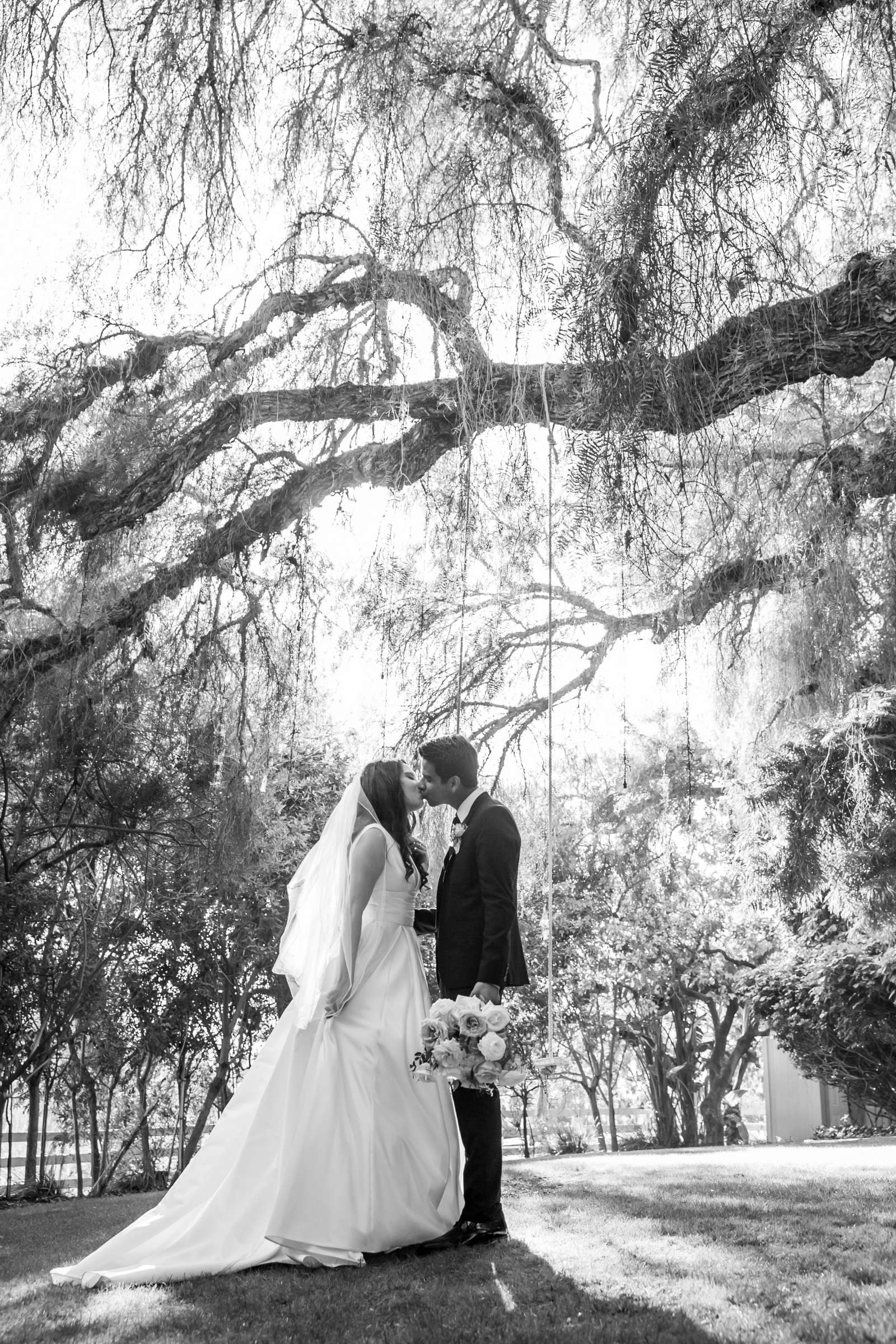 Black and White photo at Green Gables Wedding Estate Wedding, Karen and Joshua Wedding Photo #19 by True Photography