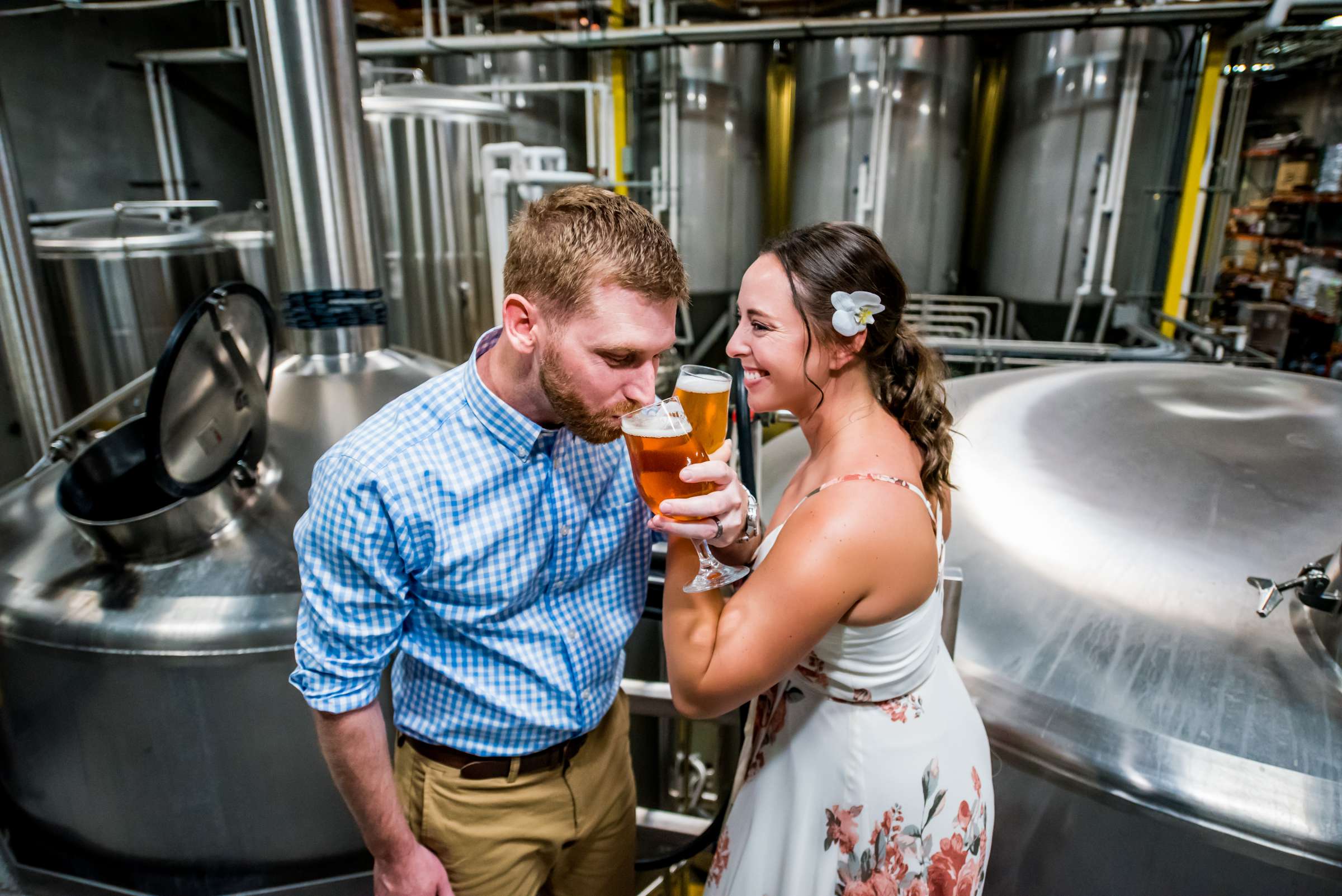 Green Flash Brewing Wedding, Stacey and Michael Wedding Photo #5 by True Photography